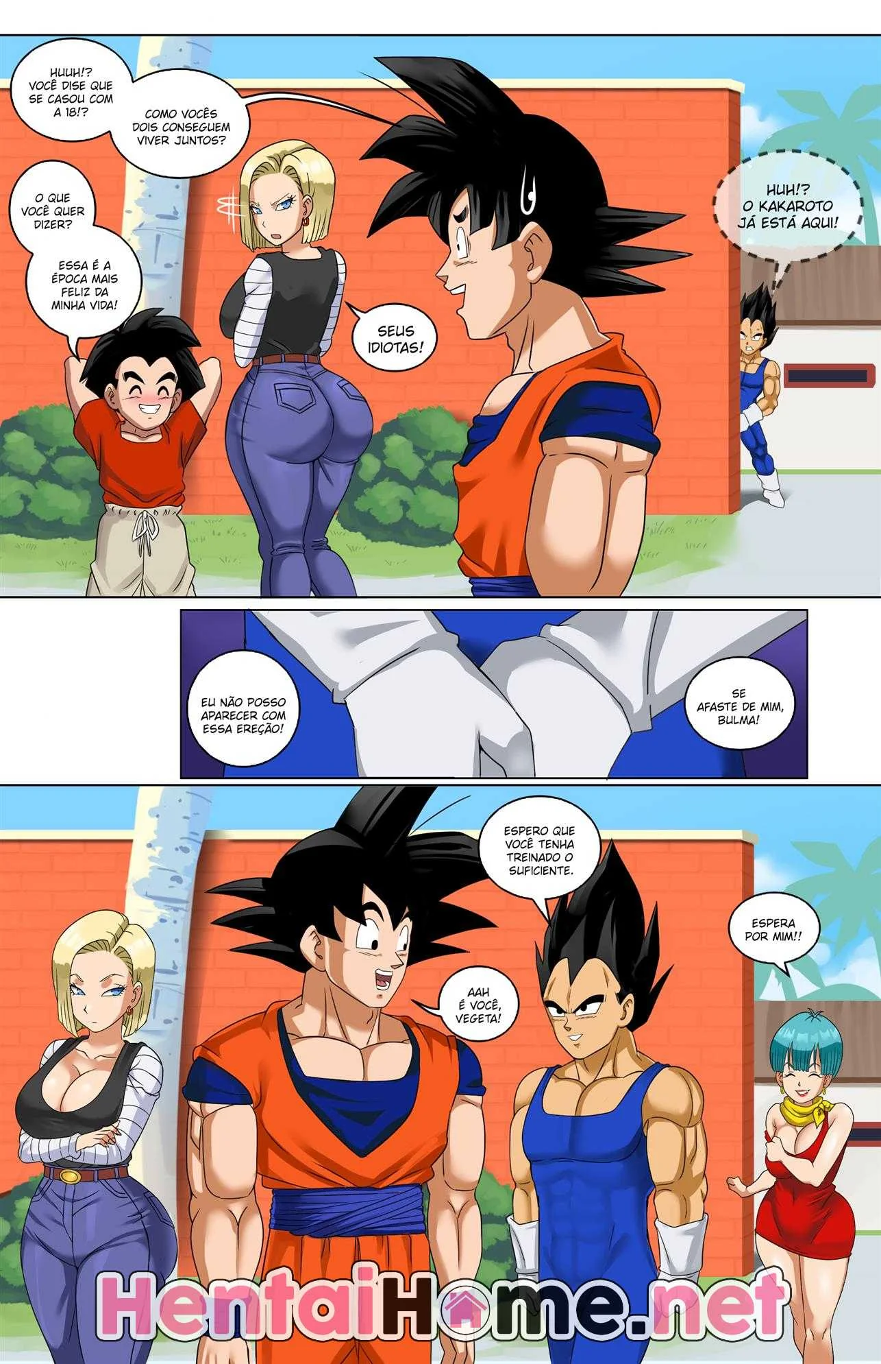 Bulma Biscate Transando com Vegeta em Hentai HQ Brasileiro