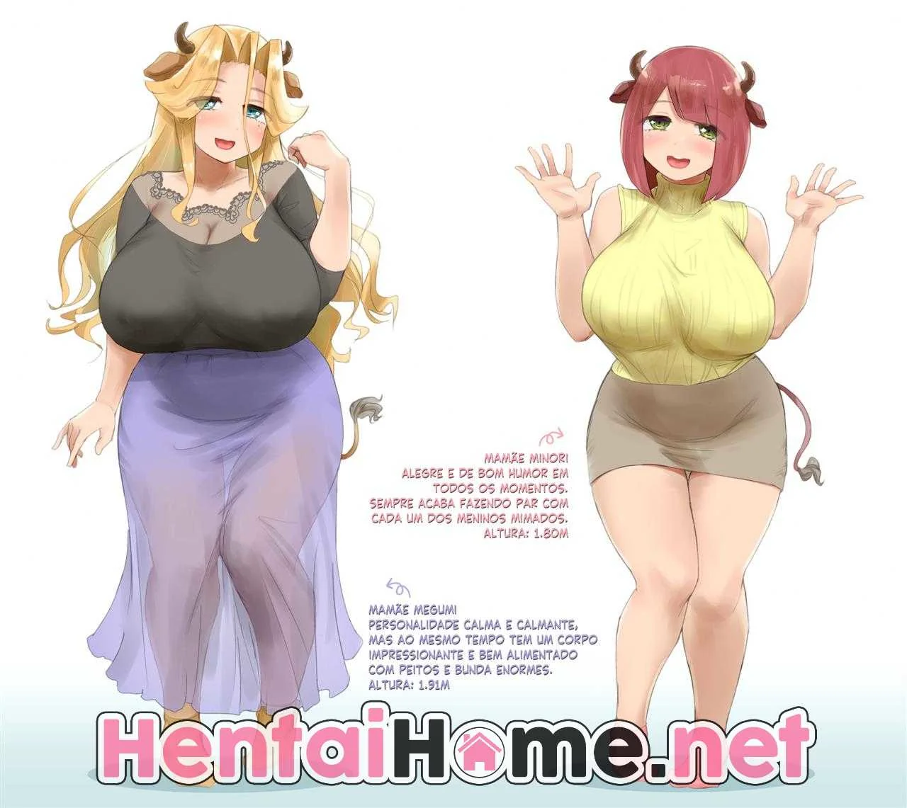 Peitudas Safadas: Cabaré das Tetas Grandes em Hentai HQ Brasileiro!