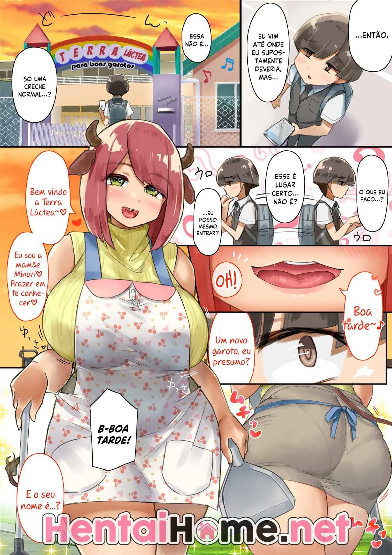 Peitudas Safadas: Cabaré das Tetas Grandes em Hentai HQ Brasileiro!