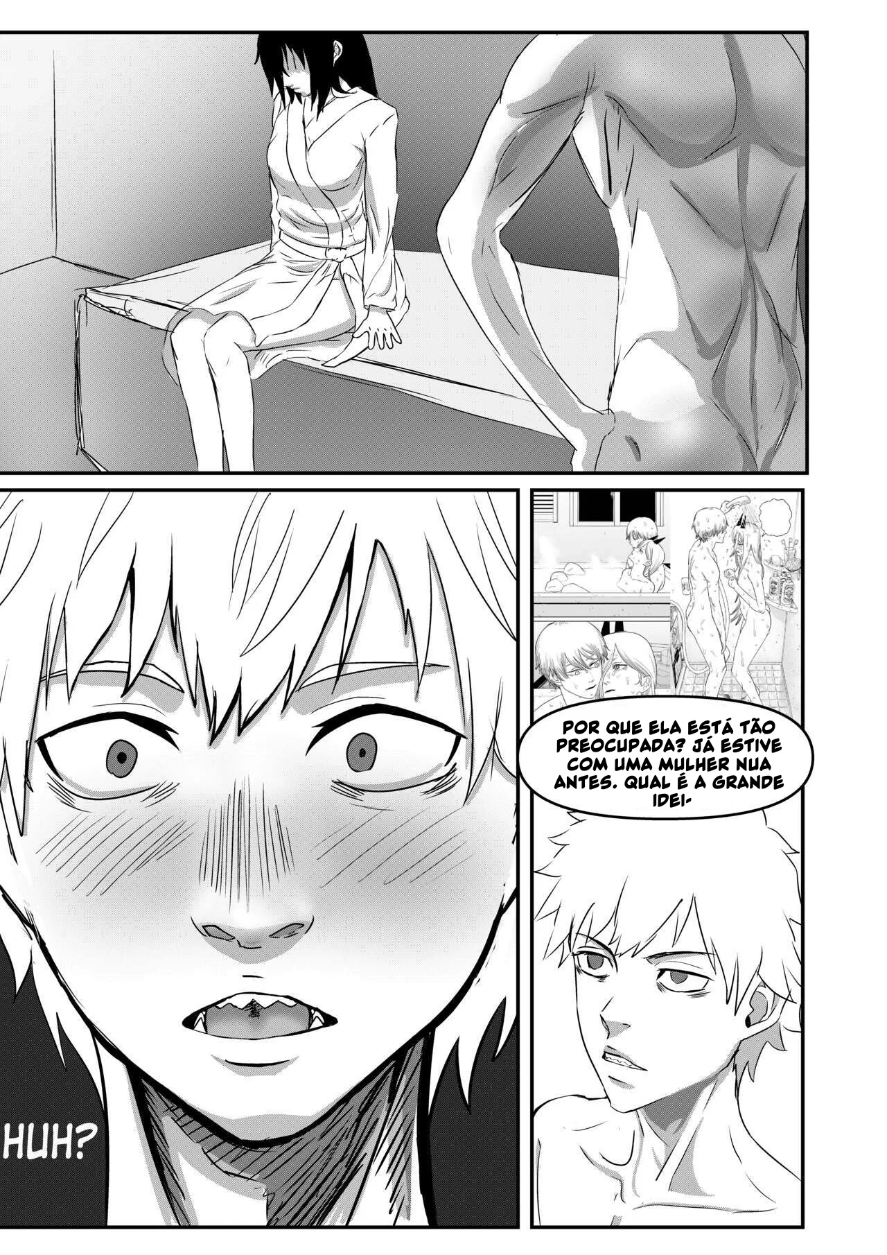 Chainsaw Man: Acasalamento Com Motosserra – Piranha Asa Mitaka encara a rola gigante de Denji em um hentai HQ brasileiro!