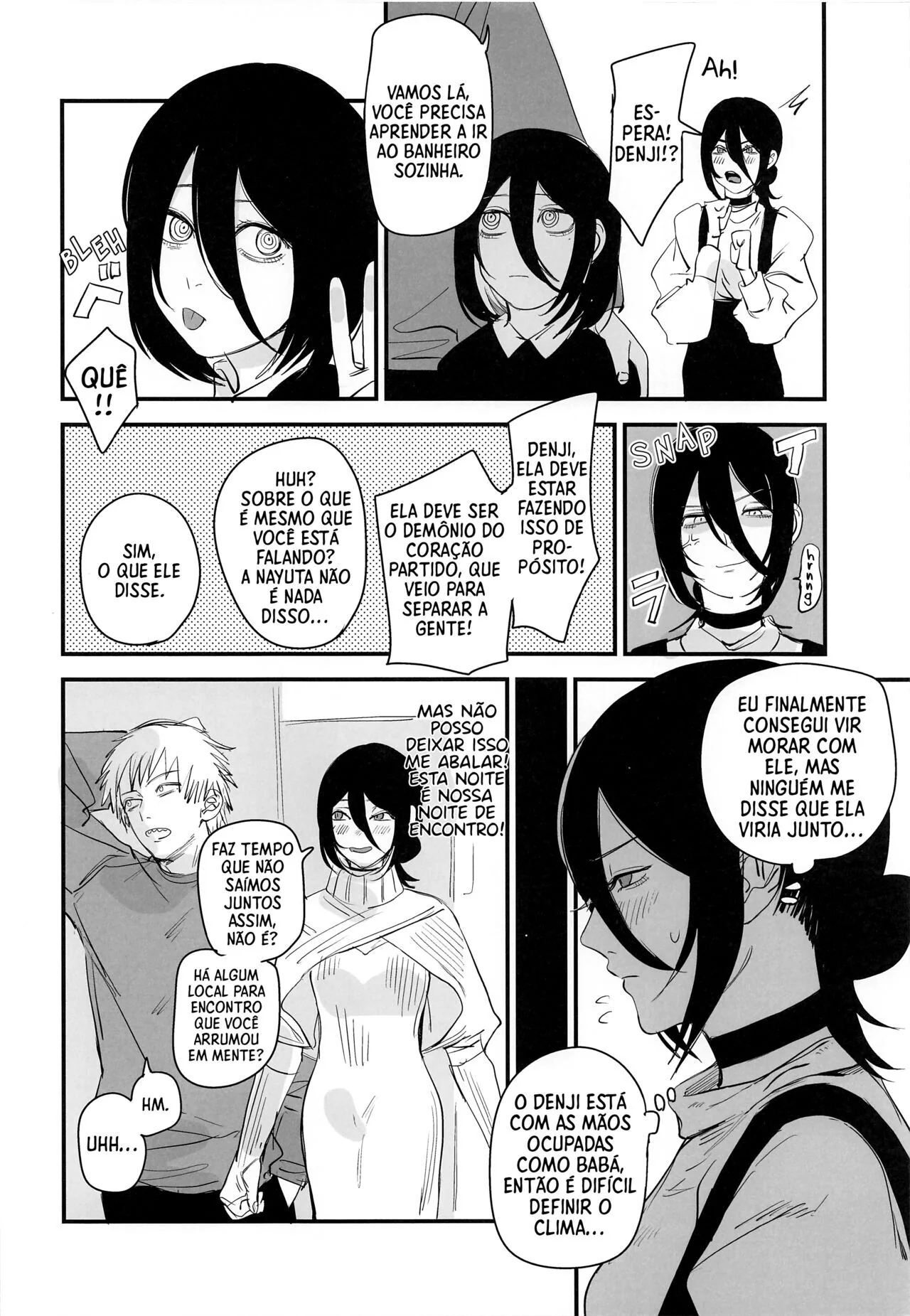 Chainsaw Man Hentai: Denji x Reze – Reze sentando na piroca do Denji em Hentai HQ Brasileiro