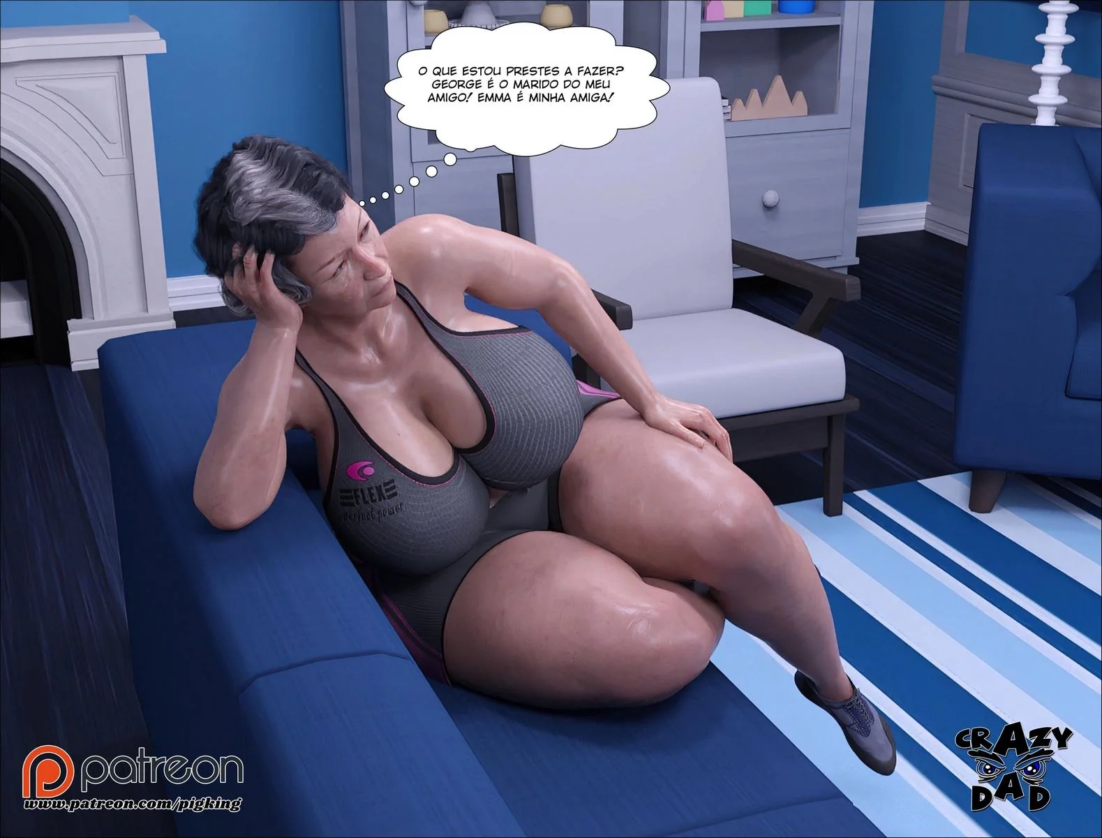 Dando a buceta para o filho pervertido – Novos fetiches em família em Hentai HQ Brasileiro