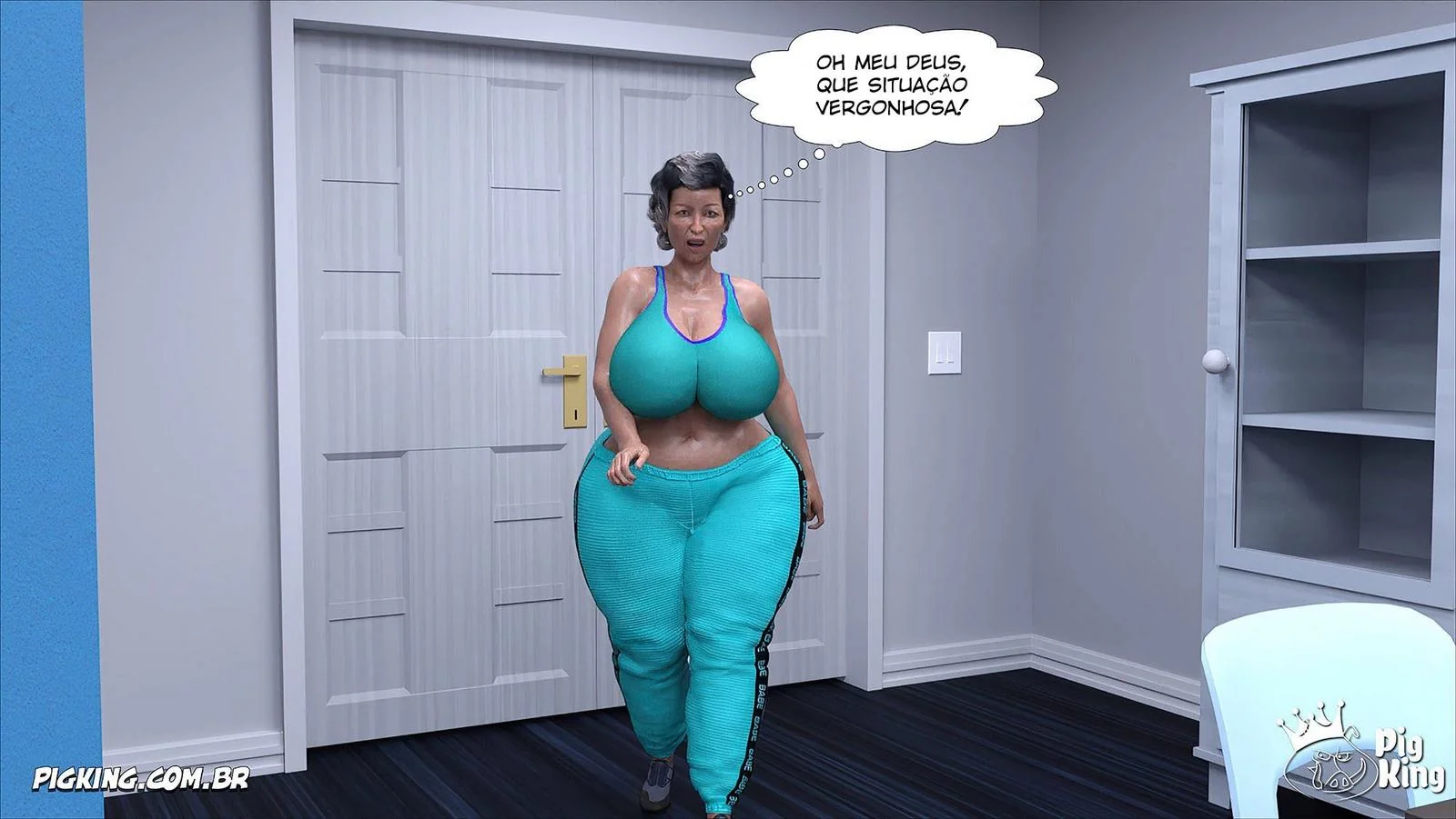 Clarice: A Piranha da Brenda trepando com Bruce enquanto o noivo dela chega de surpresa” em Hentai HQ