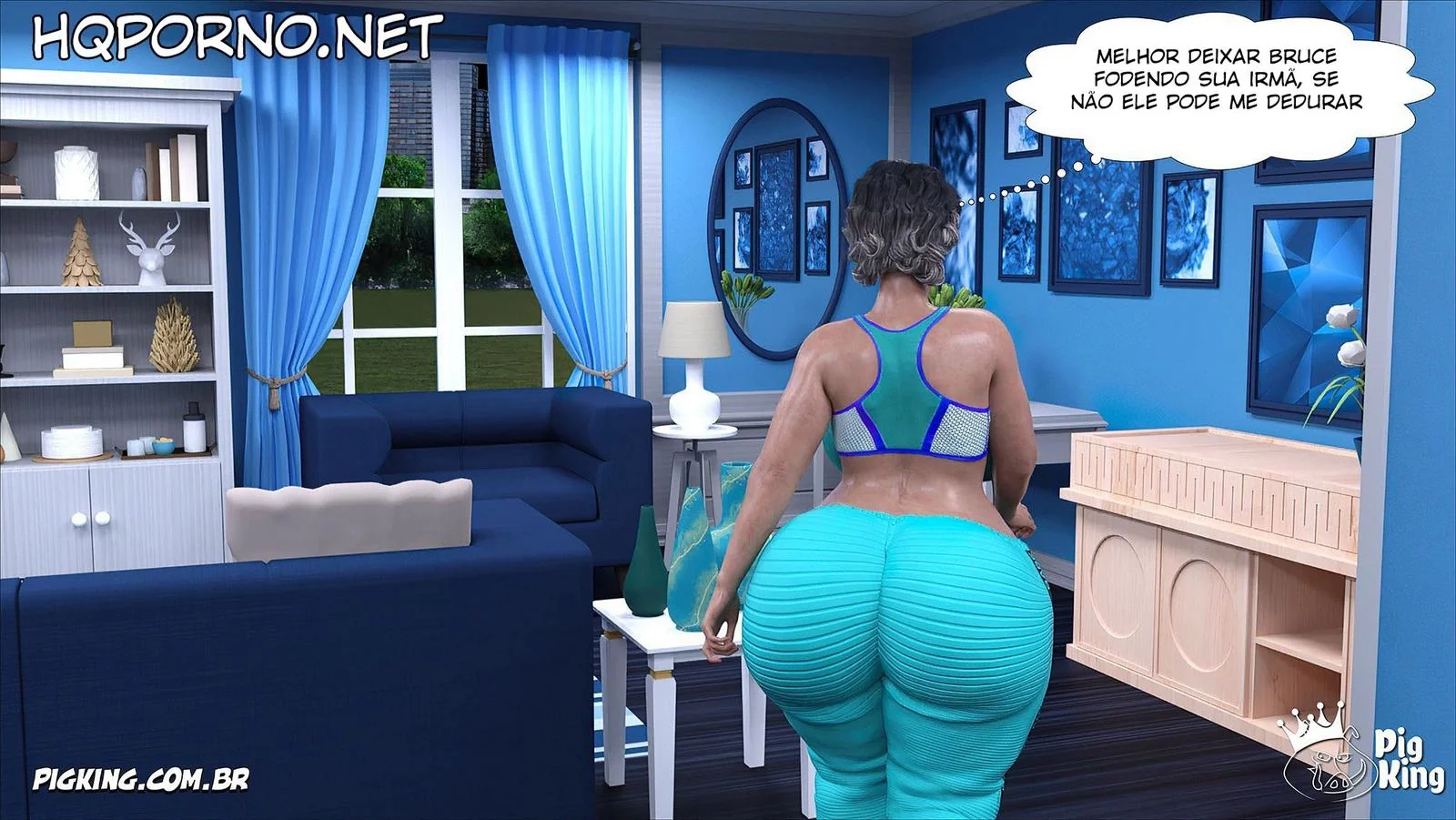 Clarice: A Piranha da Brenda trepando com Bruce enquanto o noivo dela chega de surpresa” em Hentai HQ