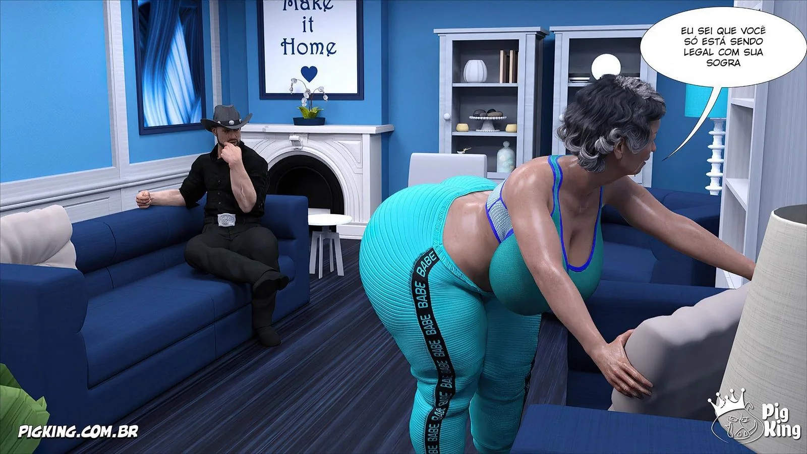 Clarice: A Piranha da Brenda trepando com Bruce enquanto o noivo dela chega de surpresa” em Hentai HQ