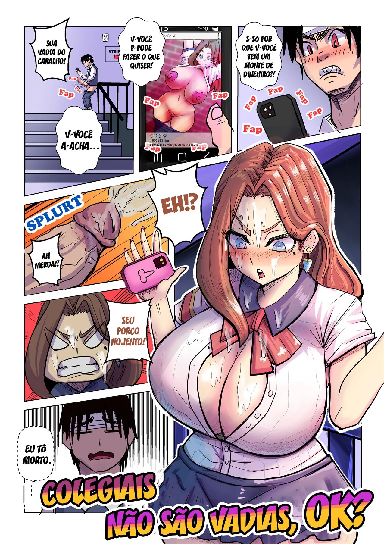 Fodendo a Piranha da Escola – A chance de trepar com Dahna Bellenew em hq Hentai Brasileiro
