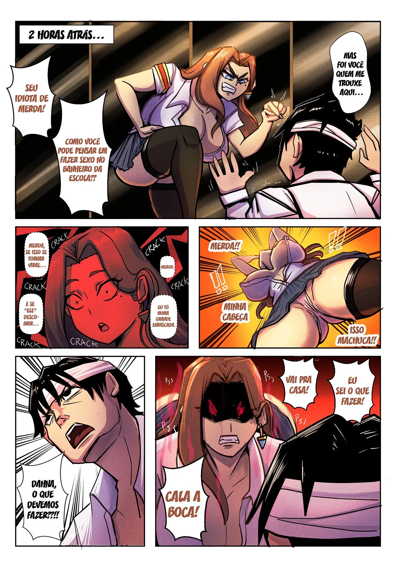 O Nerd Sortudo e a Piranha da Escola – Hentai HQ Brasileiro