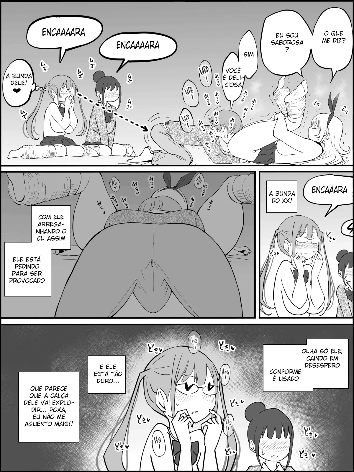O Harém do Sortudo: Aventuras Escaldantes em Hentai HQ Brasileiro