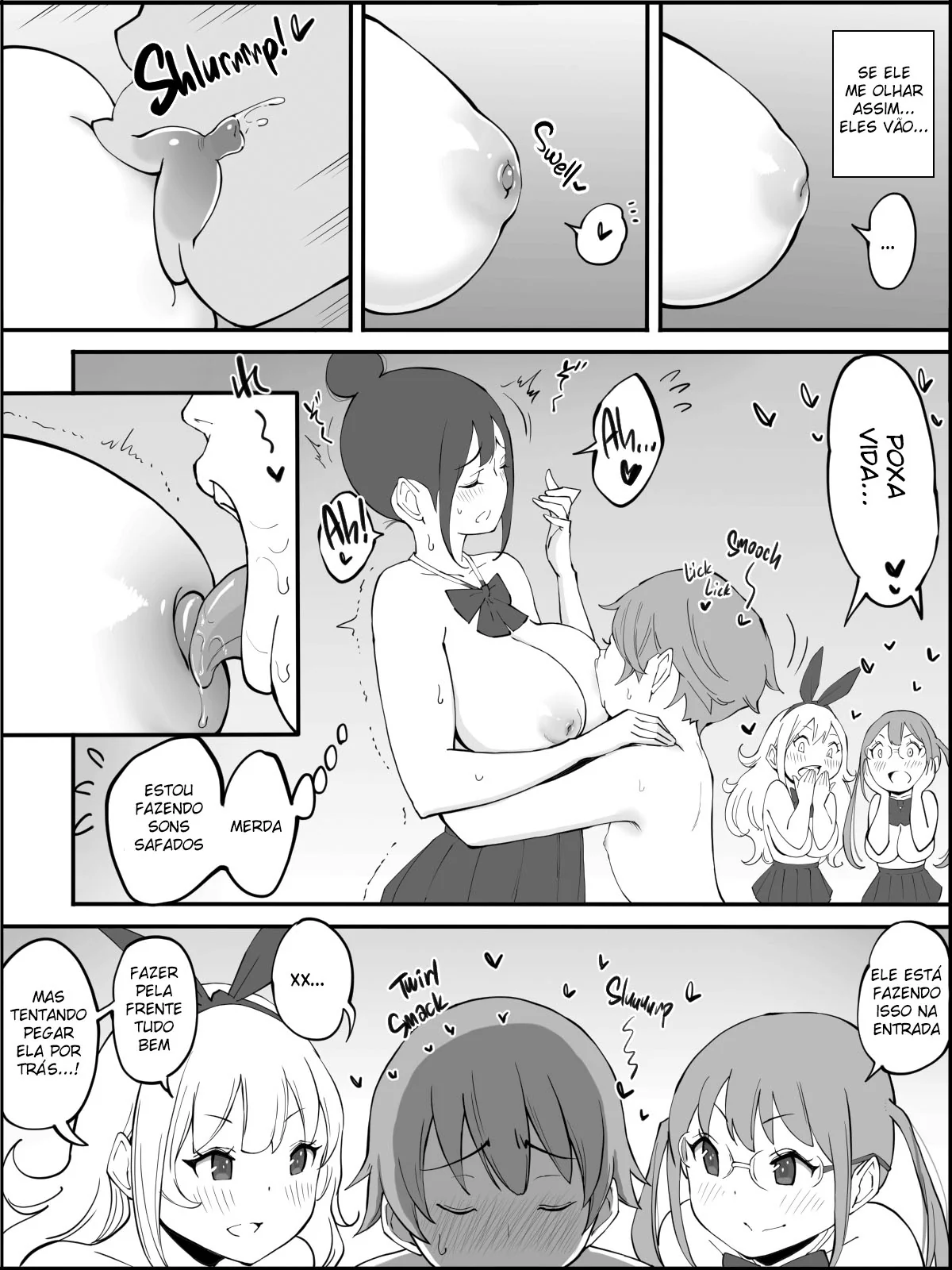 O Harém do Sortudo: Aventuras Escaldantes em Hentai HQ Brasileiro
