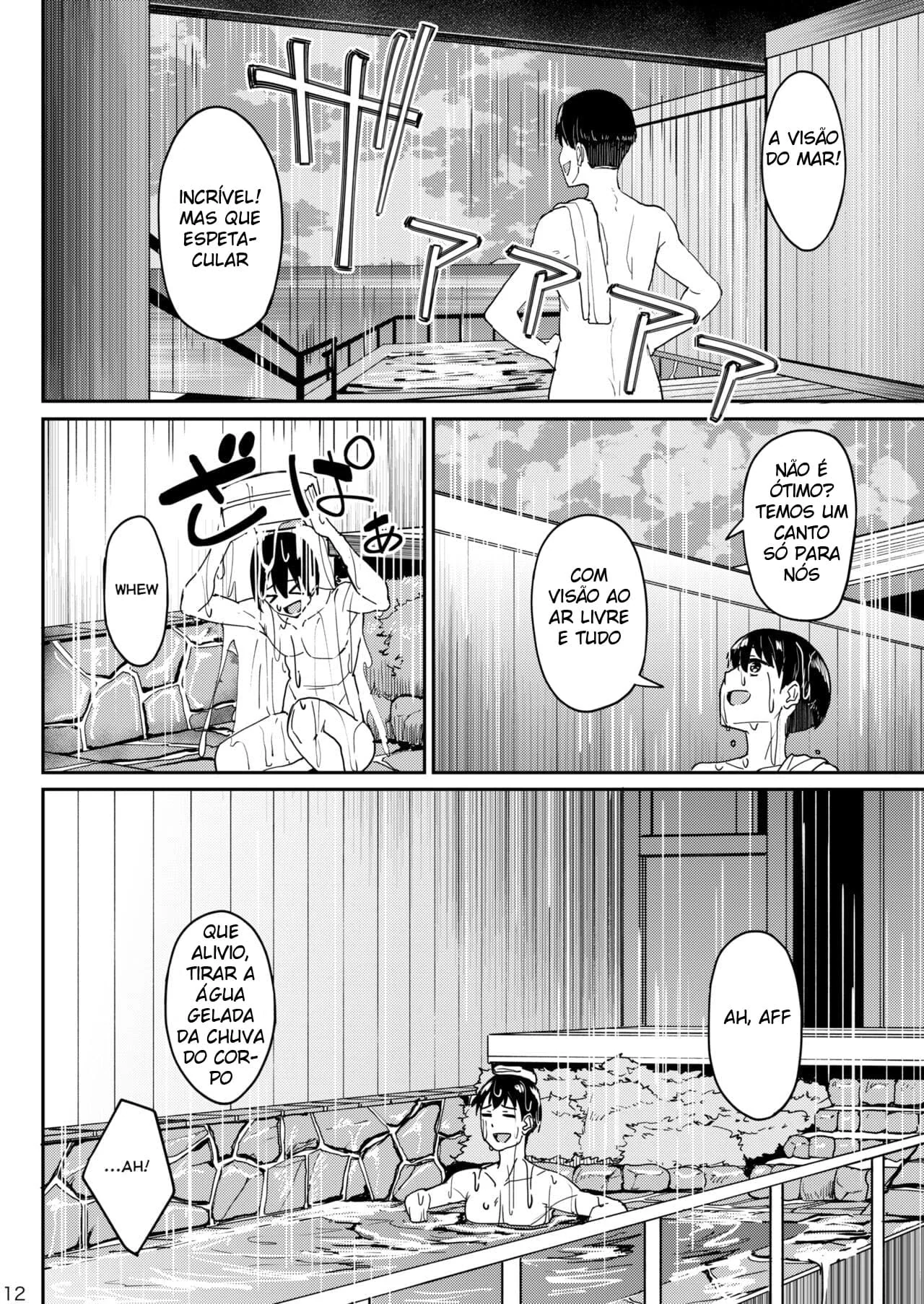 Fontes Termais do Pecado: Orgia Molhada e Quente Hentai