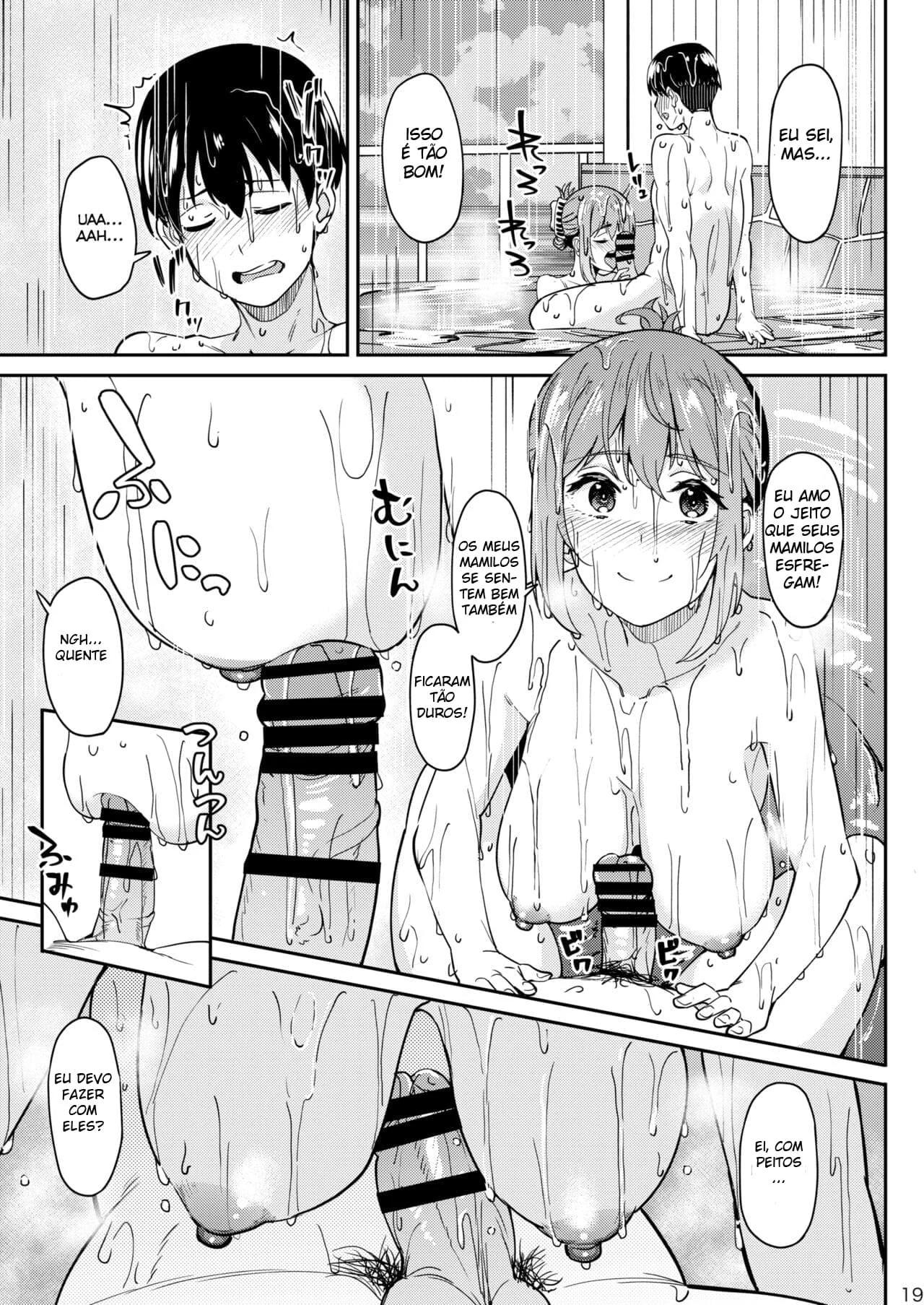 Fontes Termais do Pecado: Orgia Molhada e Quente Hentai