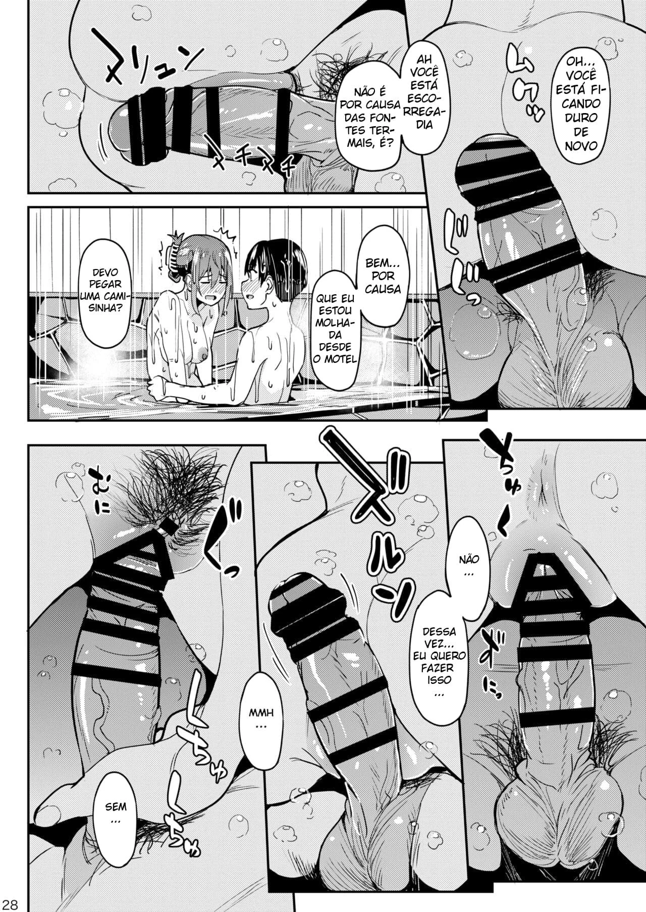 Fontes Termais do Pecado: Orgia Molhada e Quente Hentai