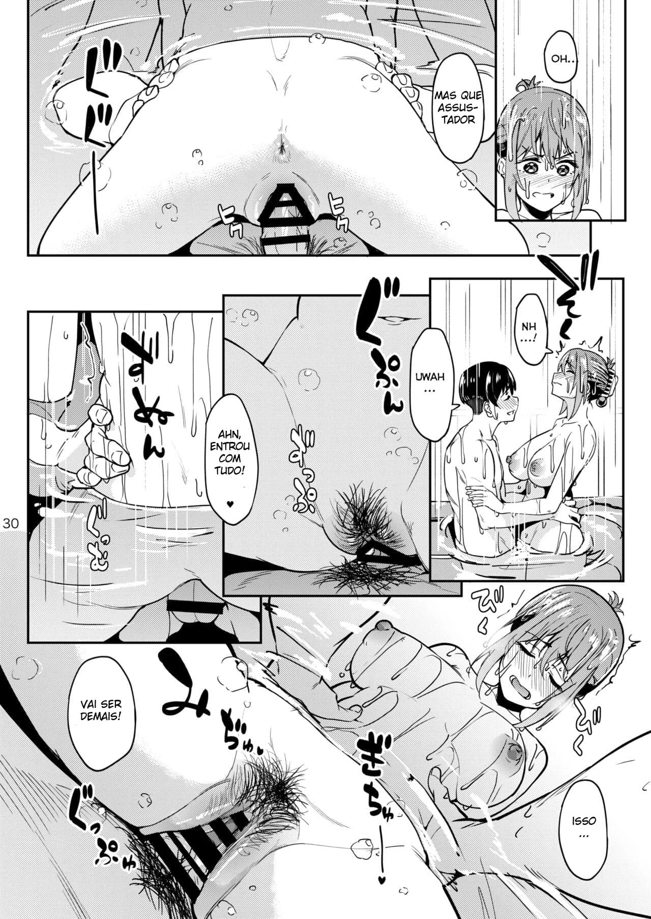 Fontes Termais do Pecado: Orgia Molhada e Quente Hentai
