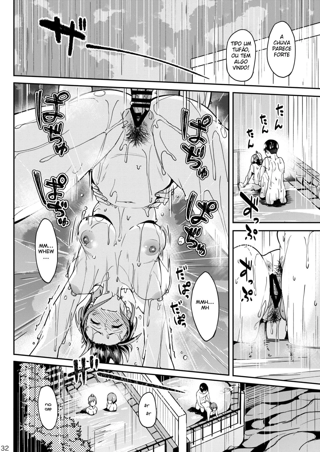 Fontes Termais do Pecado: Orgia Molhada e Quente Hentai