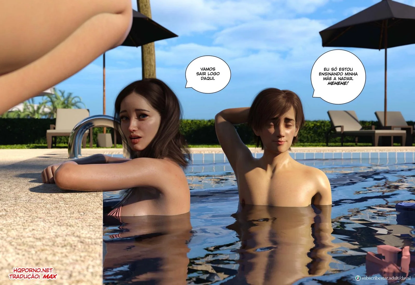 Piranha provocando gostosa no Resort – Episódio 9 (Em HQ Brasileiro)