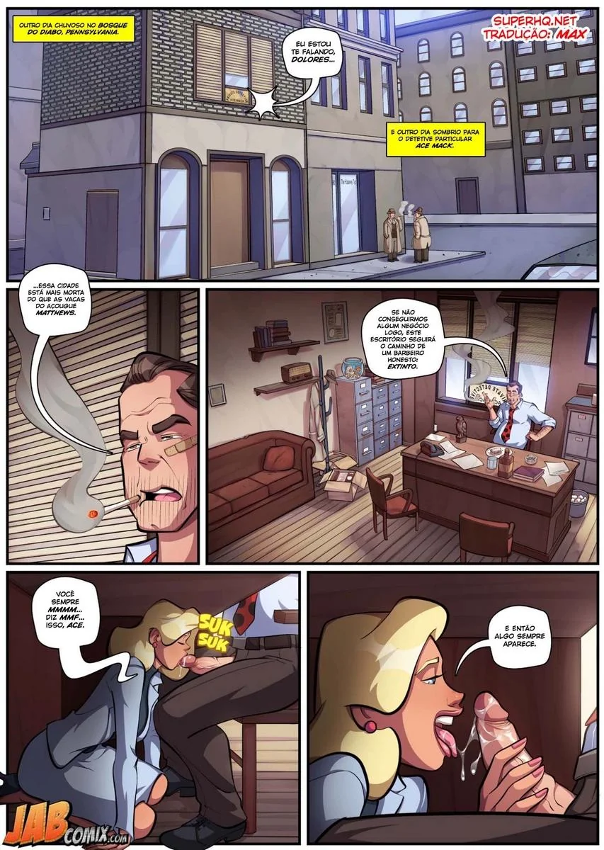 Detetive Particular e a Investigação na Buceta da Piranha – Hentai HQ Brasileiro
