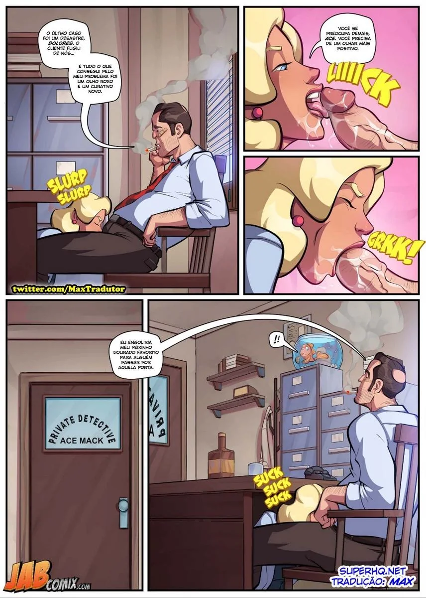 Detetive Particular e a Investigação na Buceta da Piranha – Hentai HQ Brasileiro