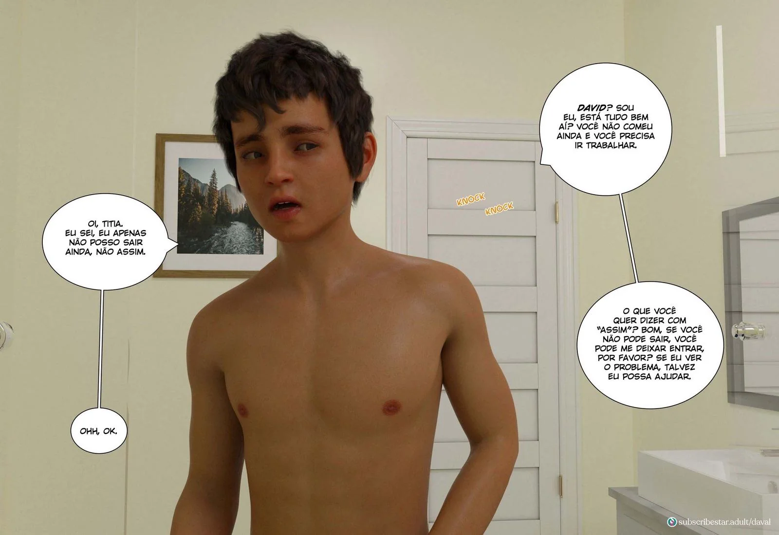 Titia Piranha Flagra David Comendo Sua Irmãzinha Safada – Hentai HQ Brasileiro