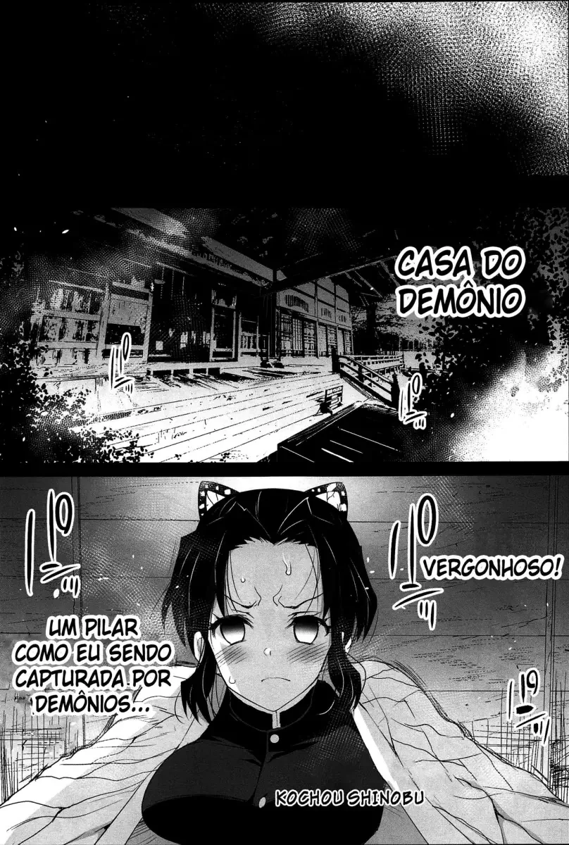 Estupro da Matadora de Demônios: Mitsuri e Shinobu se Tornam Escravas Sexuais em Demon Slayer Hentai HQ Brasileiro