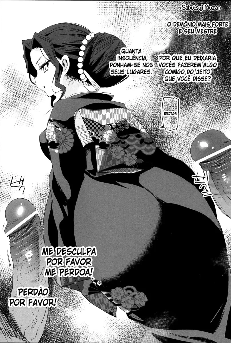 Estupro da Matadora de Demônios: Mitsuri e Shinobu se Tornam Escravas Sexuais em Demon Slayer Hentai HQ Brasileiro