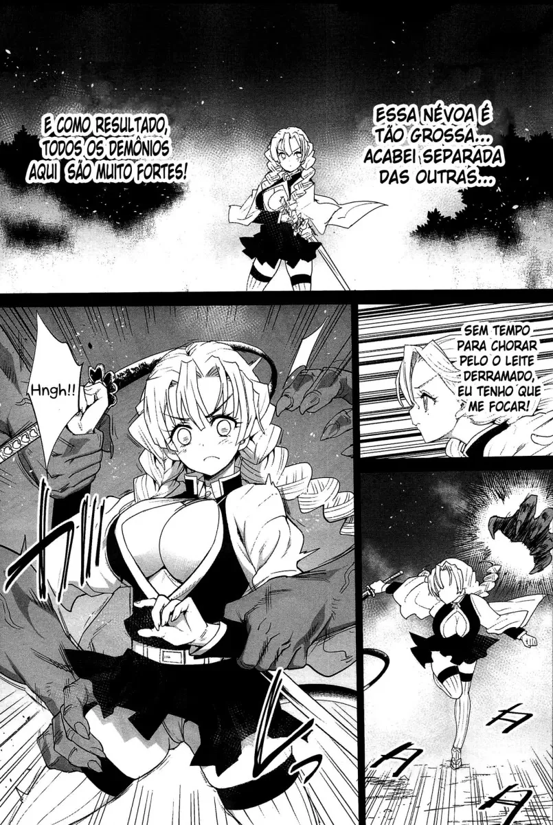 Estupro da Matadora de Demônios: Mitsuri e Shinobu se Tornam Escravas Sexuais em Demon Slayer Hentai HQ Brasileiro