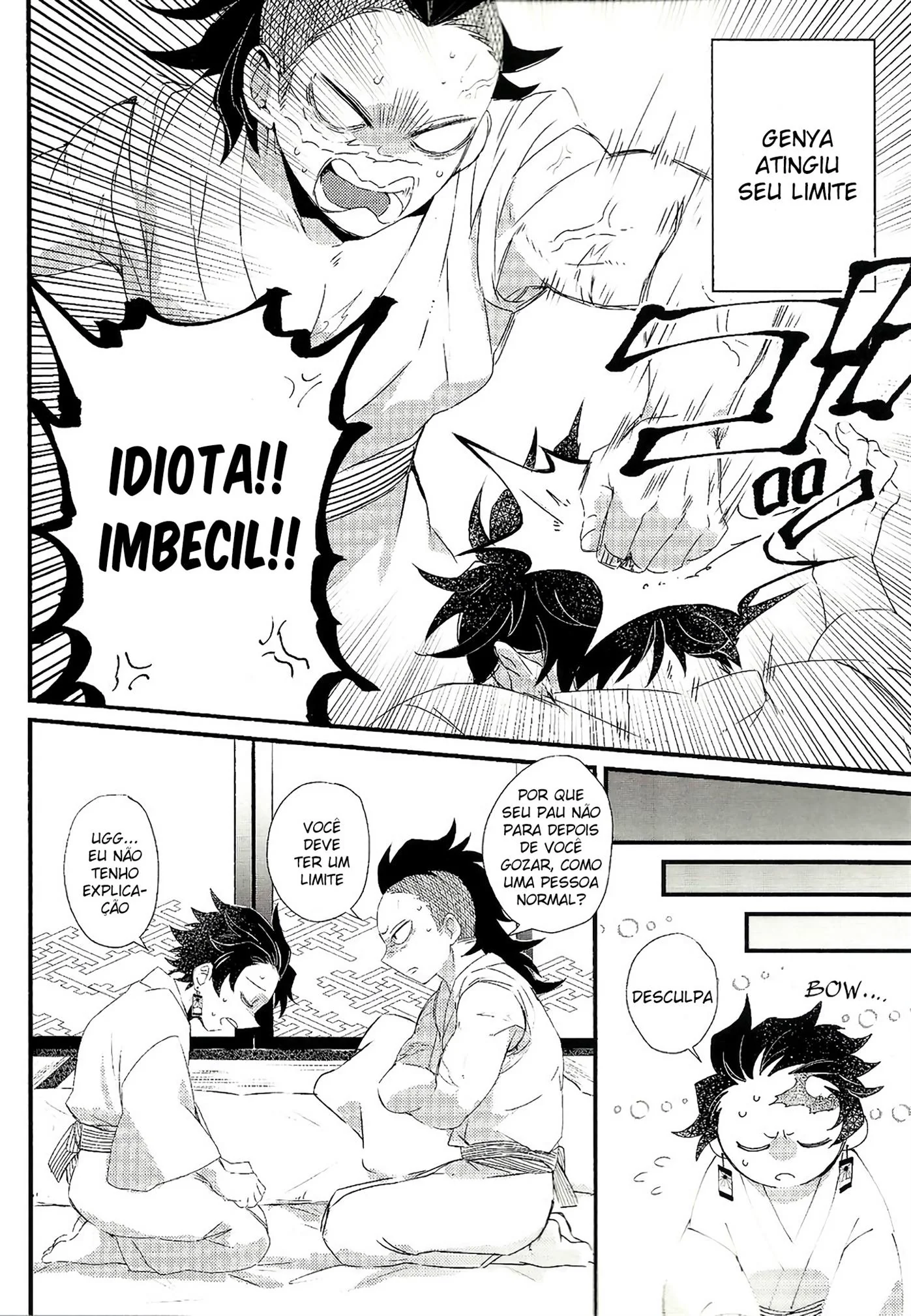 A Vida Sexual de Tanjiro: Piranha, Buceta e Piroca em Demon Slayer Hentai HQ Brasileiro