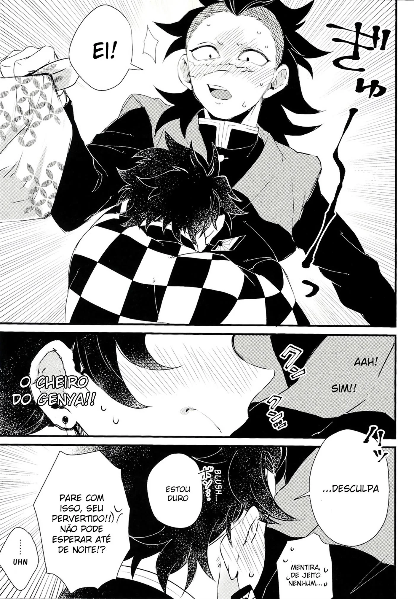 A Vida Sexual de Tanjiro: Piranha, Buceta e Piroca em Demon Slayer Hentai HQ Brasileiro