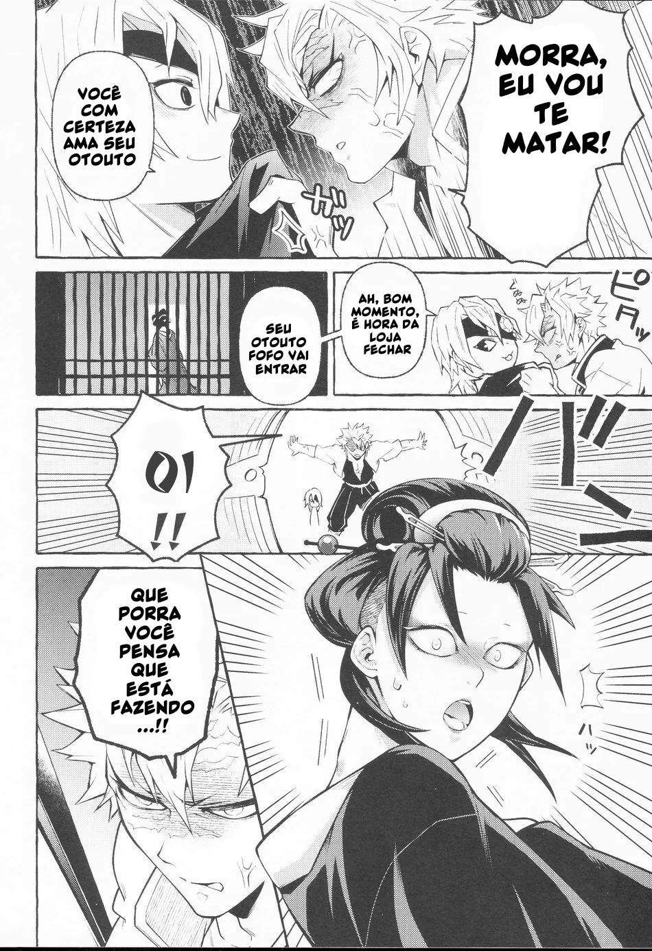 Piranhas Shinazugawa: Genya x Sanemi – O Combate de Rolas em Demon Slayer Hentai HQ Brasileiro