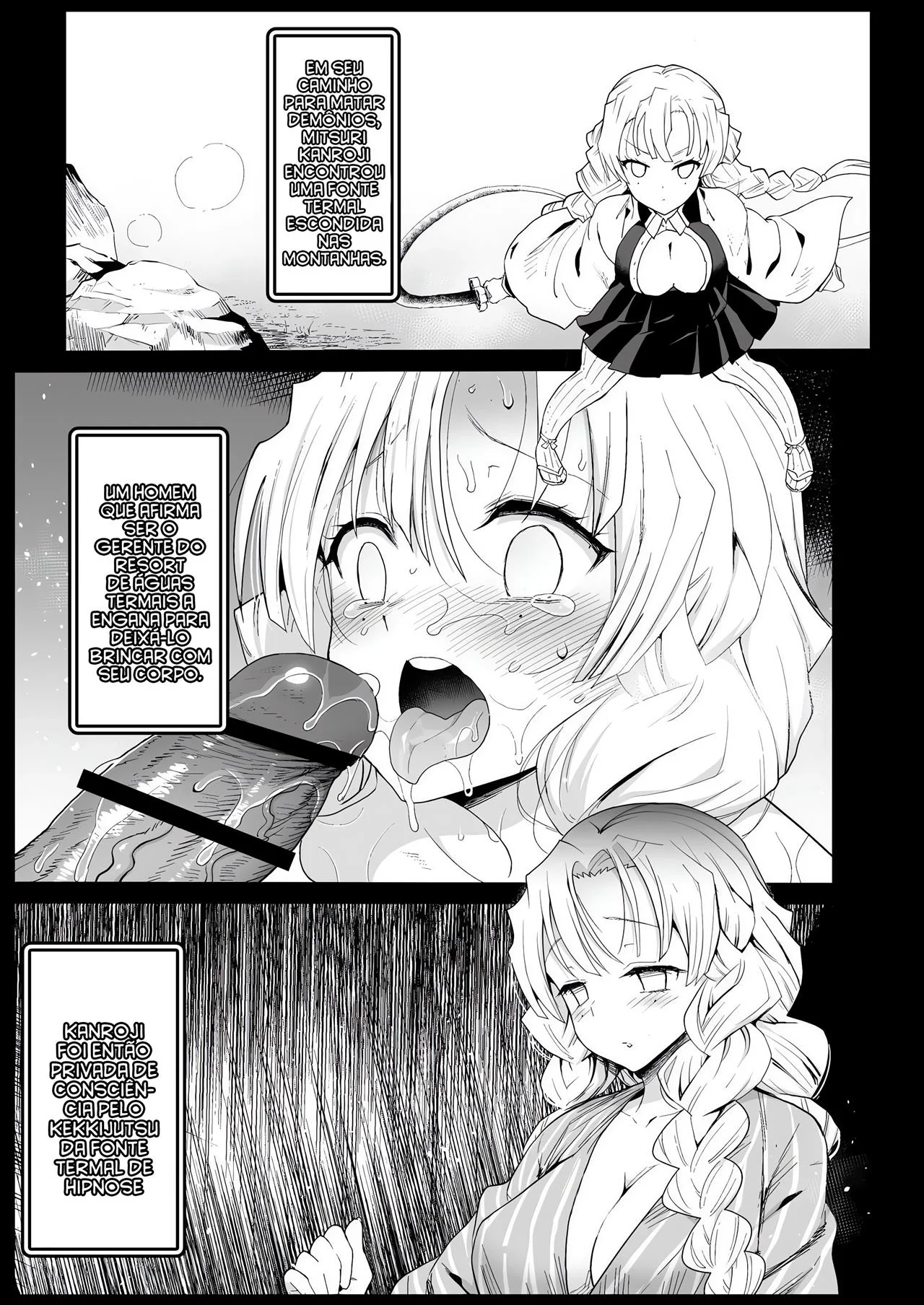 Espadachim do Amor Fodendo Gostoso com Onii Metendo Fundo na Buceta – Hentai HQ Brasileiro