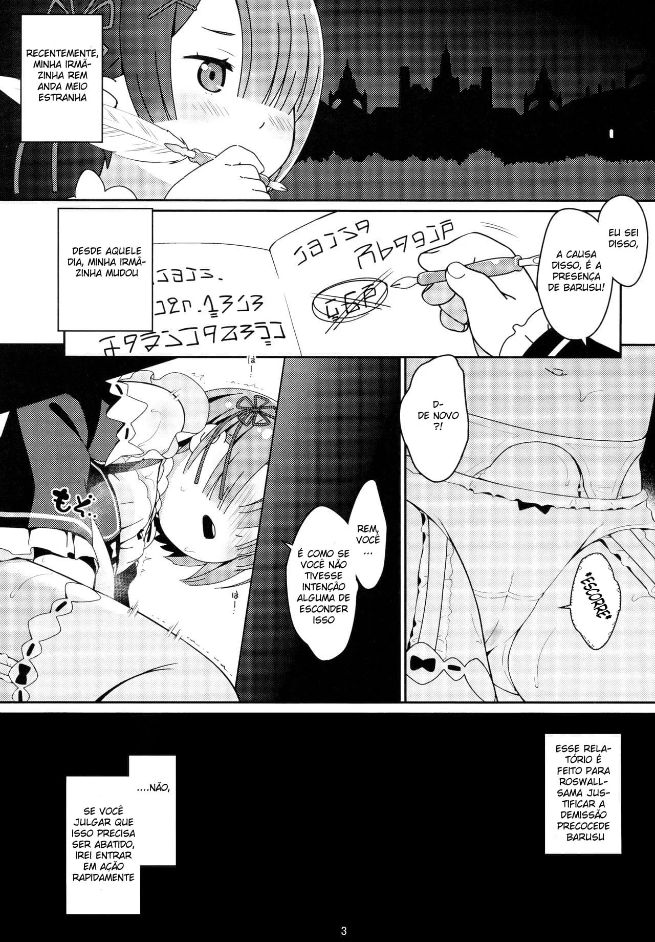Barusu e as Empregadas Piranhas Sedentas por Mana em Hentai HQ