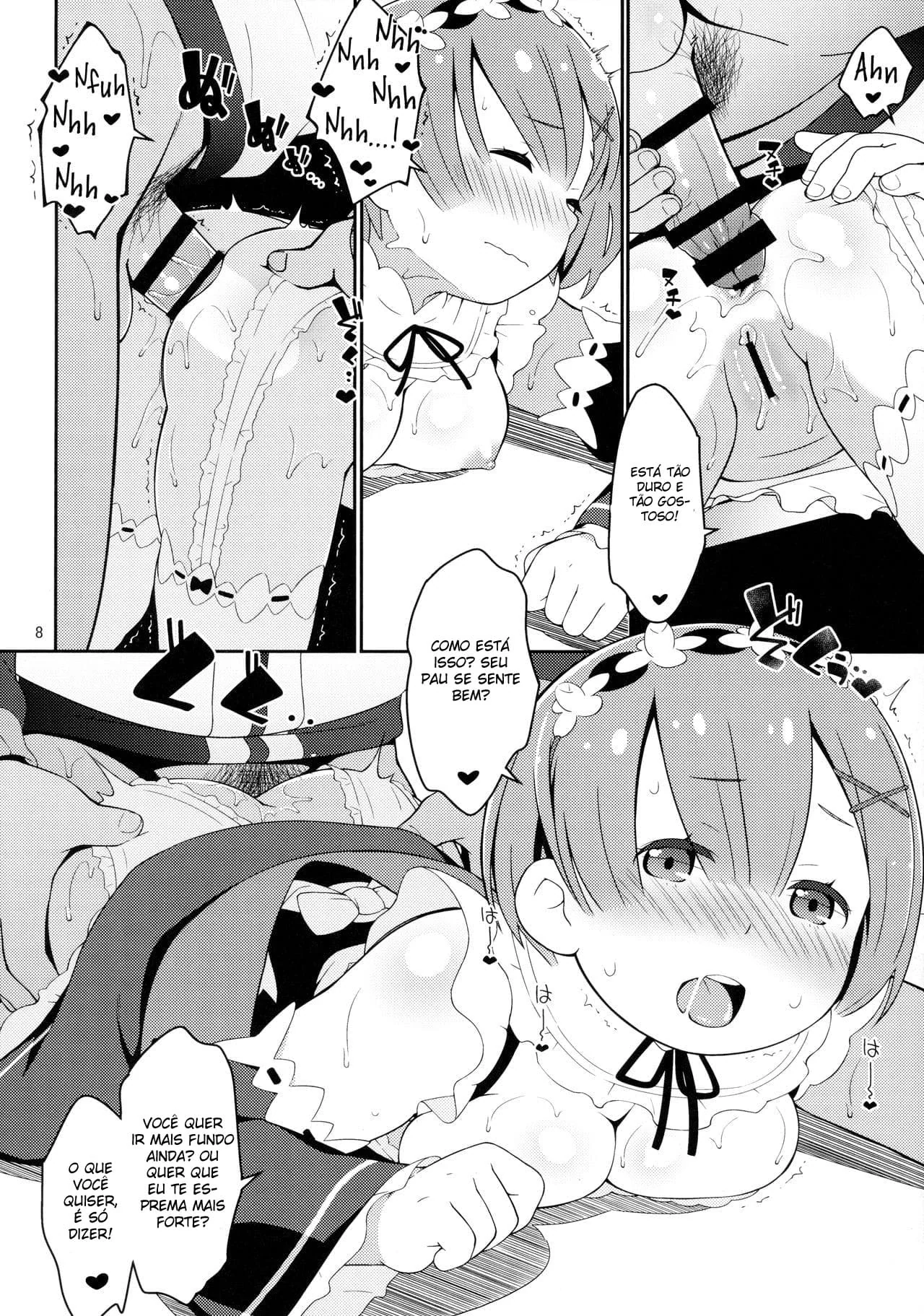 Barusu e as Empregadas Piranhas Sedentas por Mana em Hentai HQ