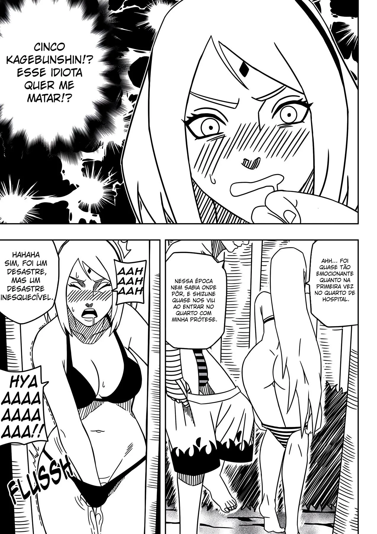 Naruto Hentai: Fodendo as Piranhas da Praia em HQ Brasileiro