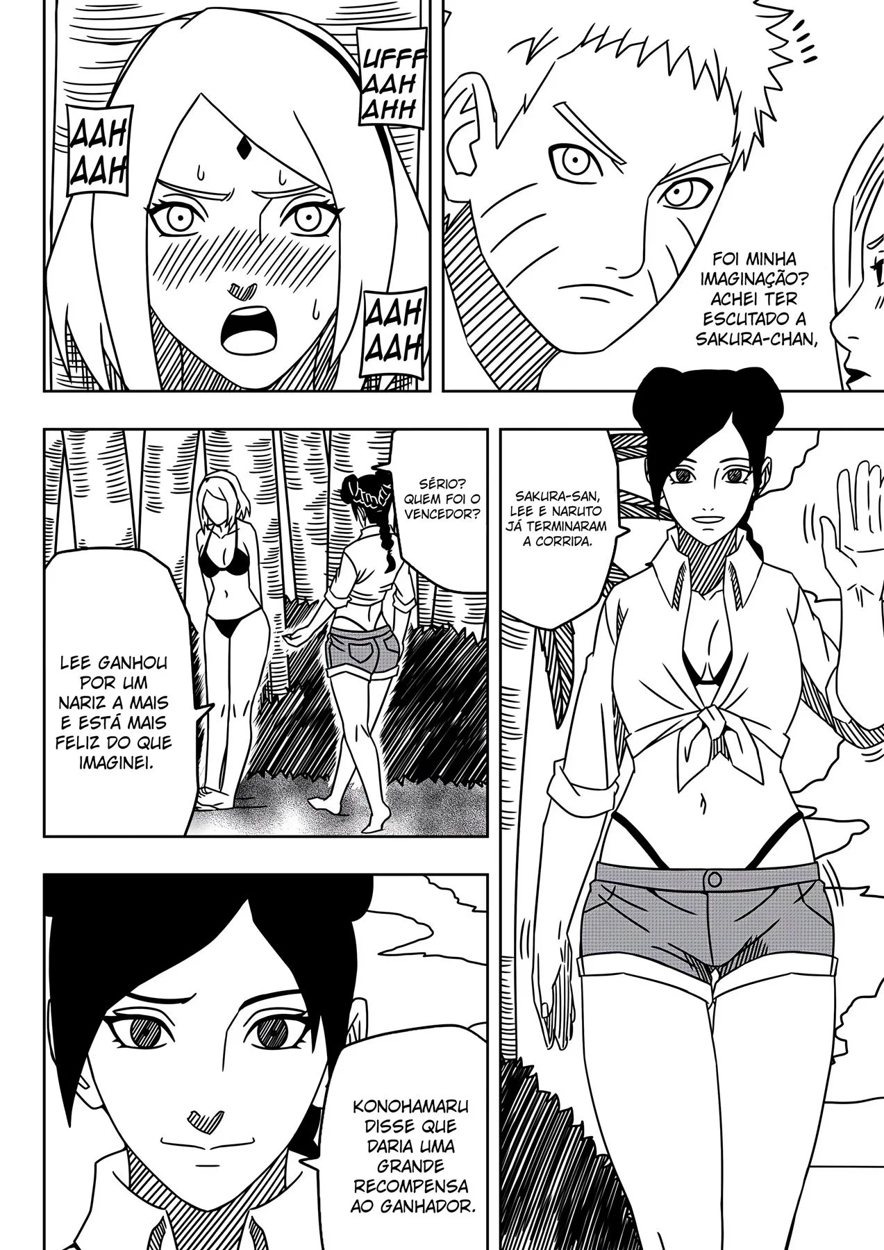 Naruto Hentai: Fodendo as Piranhas da Praia em HQ Brasileiro