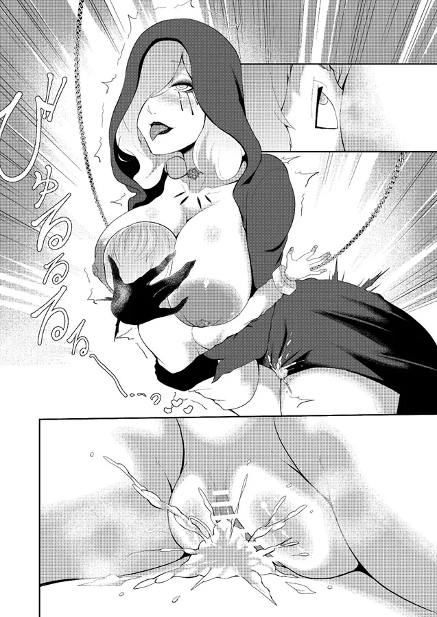 Dimitrescu Resident Evil: Piranha peituda seduzindo e fodendo com garoto em Hentai HQ Brasileiro