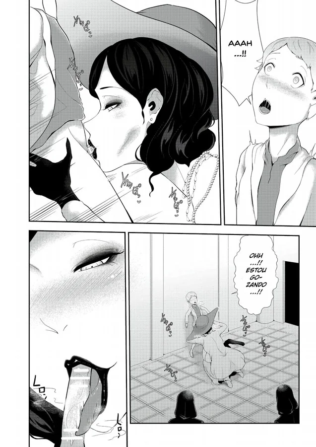 Dimitrescu Resident Evil: Piranha peituda seduzindo e fodendo com garoto em Hentai HQ Brasileiro