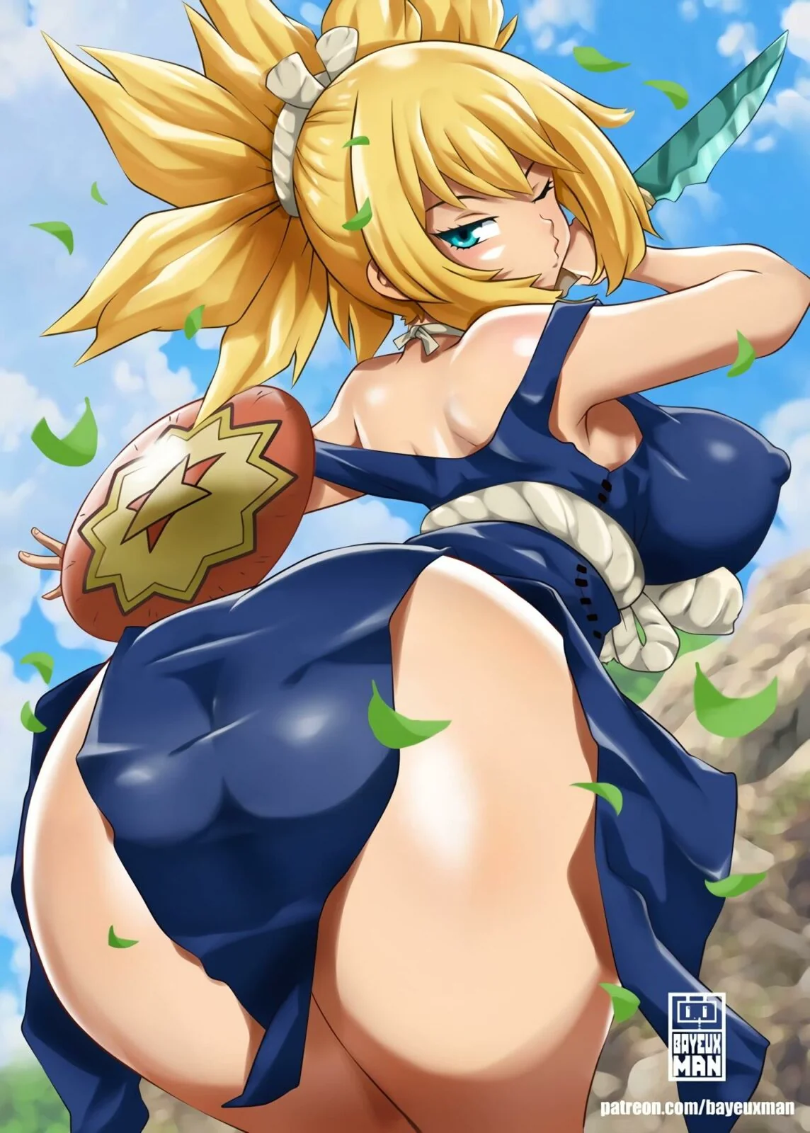 Dr. Stone pornô – Kahaku, Suika e Yuzuriha Ogawa em ação na HQ de sexo sem censura! Em Hentai HQ Brasileiro