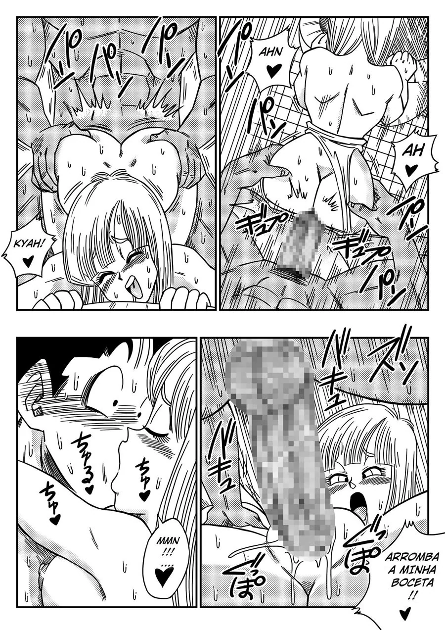 Dragon Ball: Namorada Piranha – Kuririn se dando bem em hentai HQ