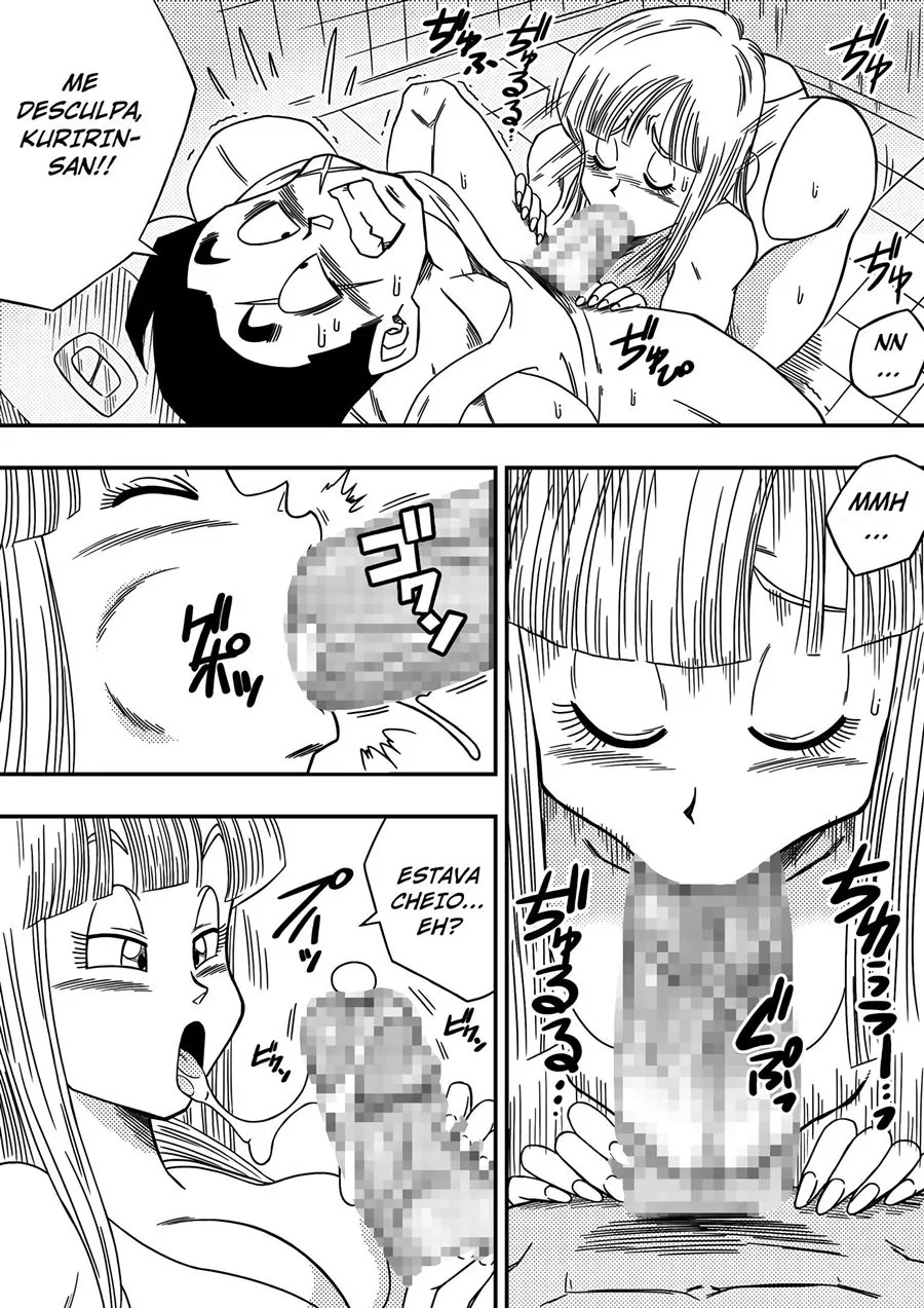 Dragon Ball: Namorada Piranha – Kuririn se dando bem em hentai HQ