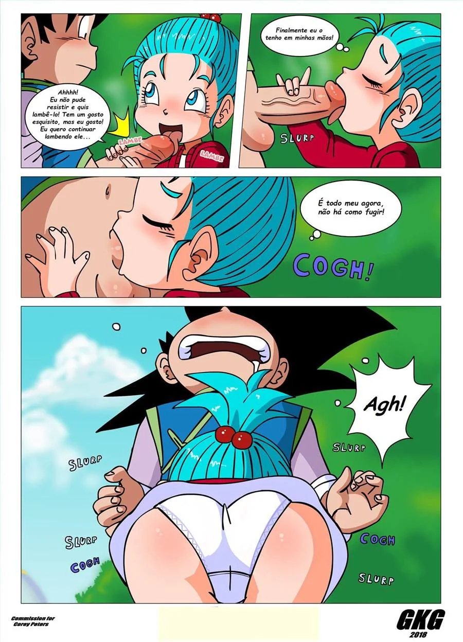 Dragon Ball: Goten e Bura – A Safadinha Ninfeta Quer Pica em HQ Brasileiro