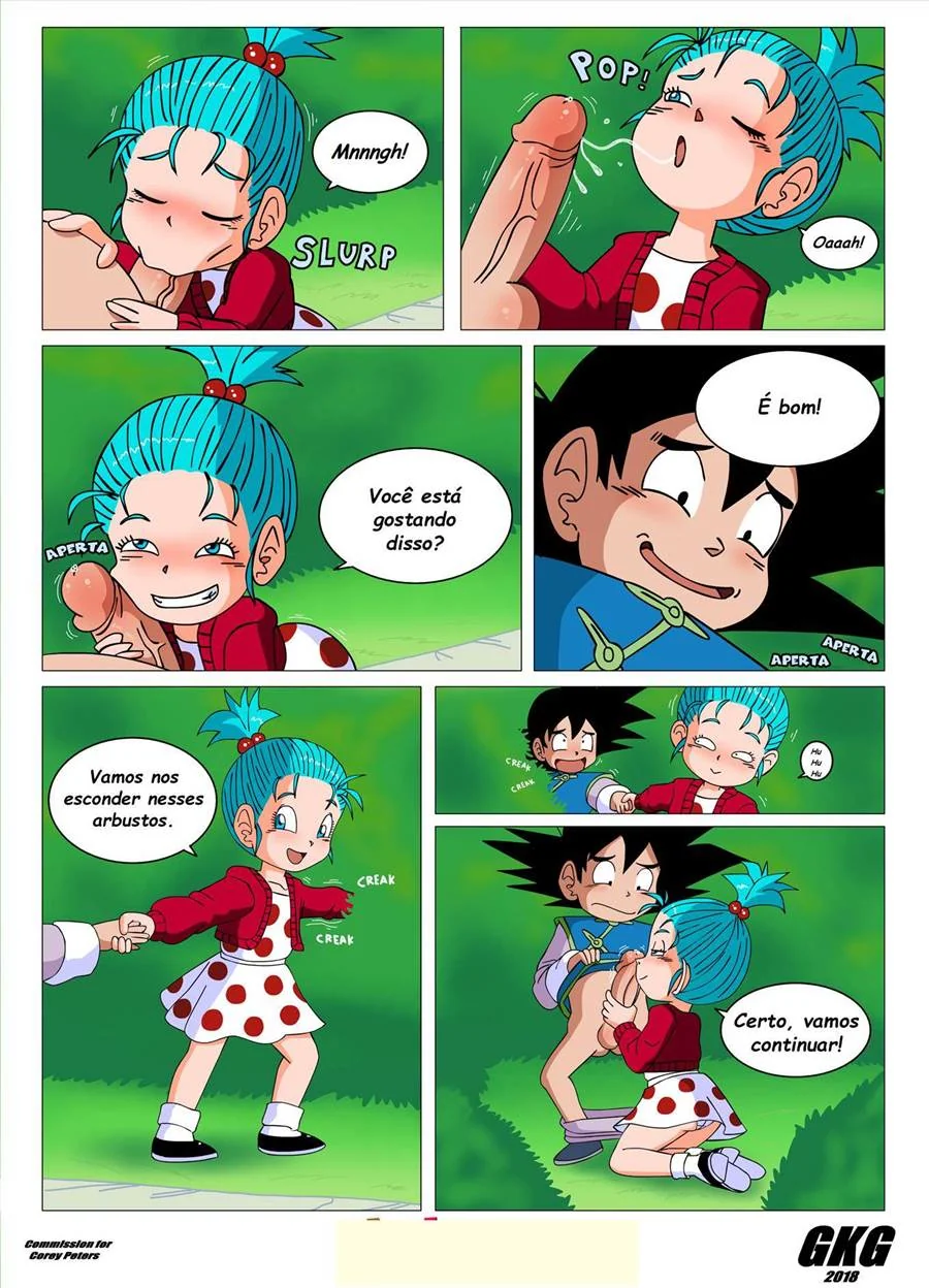 Dragon Ball: Goten e Bura – A Safadinha Ninfeta Quer Pica em HQ Brasileiro