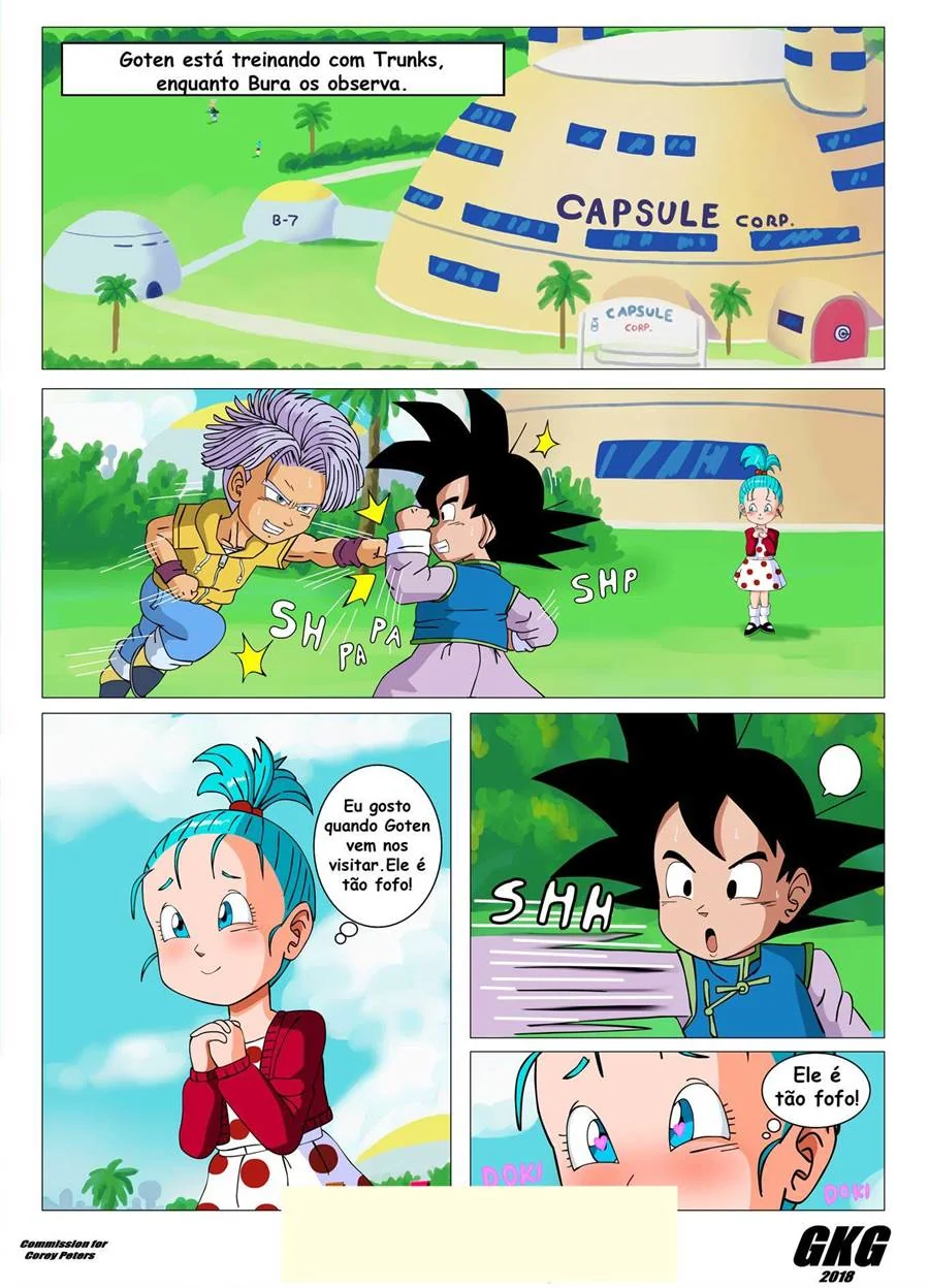Dragon Ball: Goten e Bura – A Safadinha Ninfeta Quer Pica em HQ Brasileiro