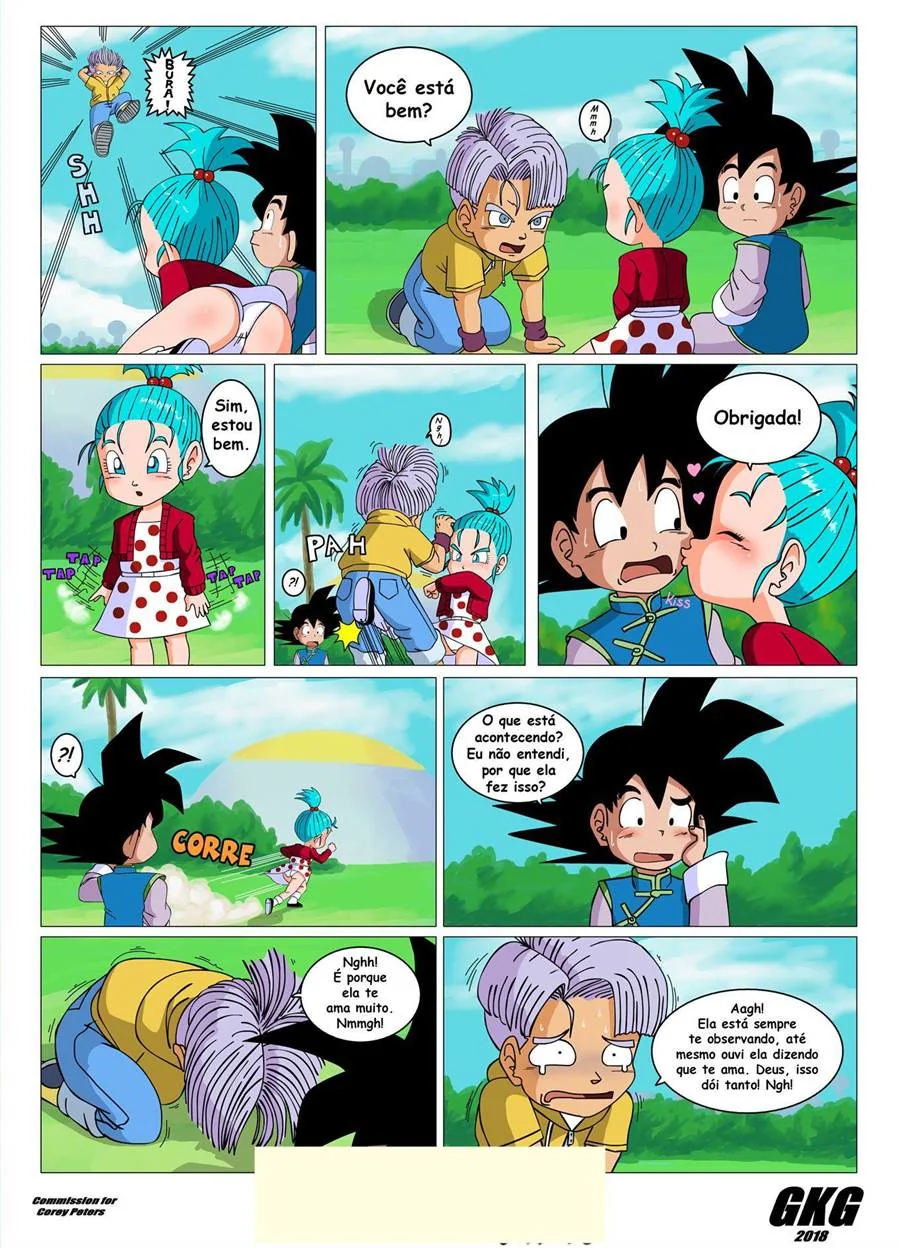 Dragon Ball: Goten e Bura – A Safadinha Ninfeta Quer Pica em HQ Brasileiro