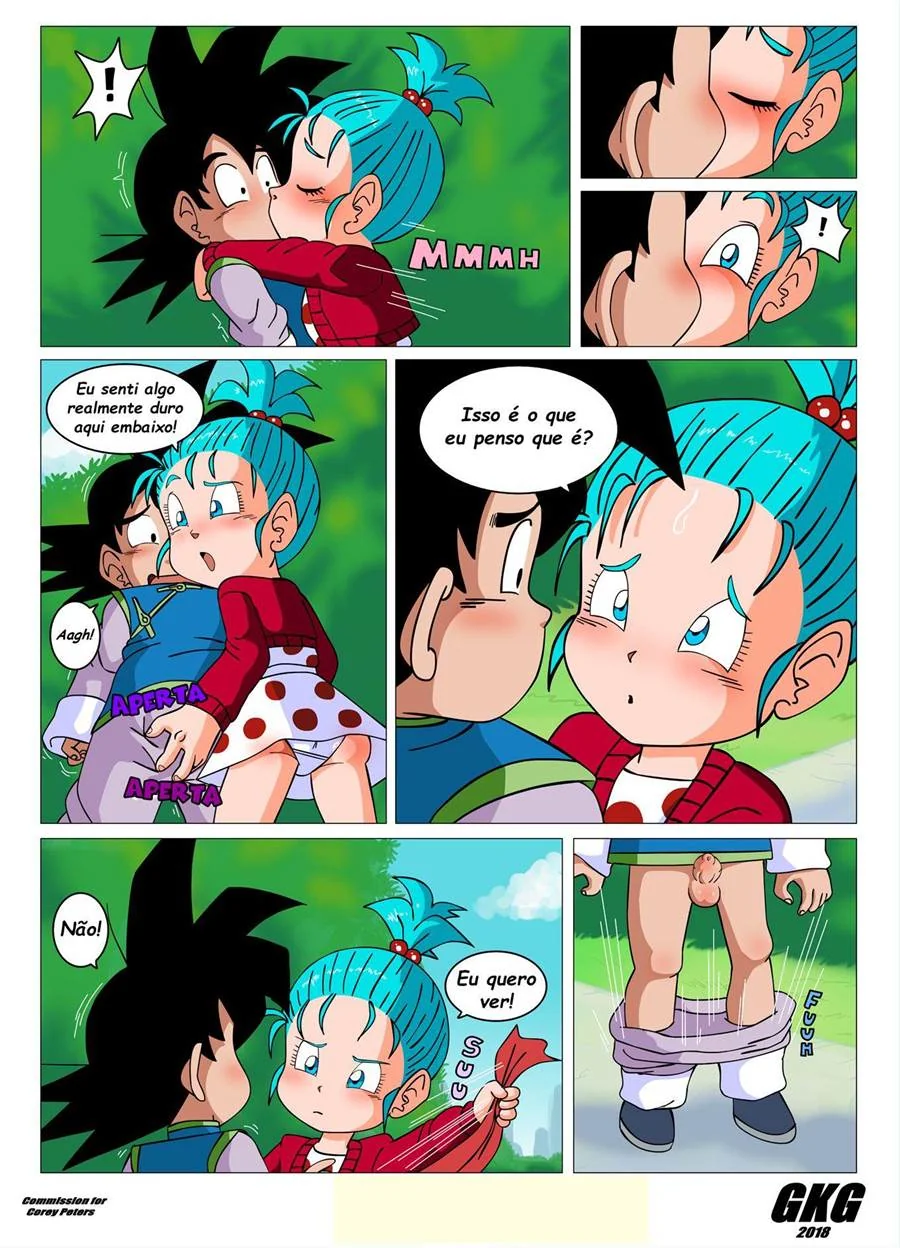Dragon Ball: Goten e Bura – A Safadinha Ninfeta Quer Pica em HQ Brasileiro