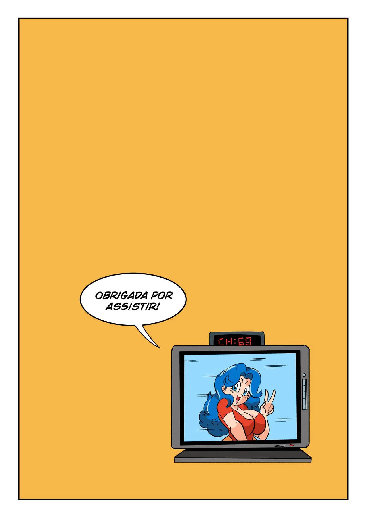 Cell Desafiando e Comendo Bucetas na TV – Dragon Ball Hentai HQ Brasileiro