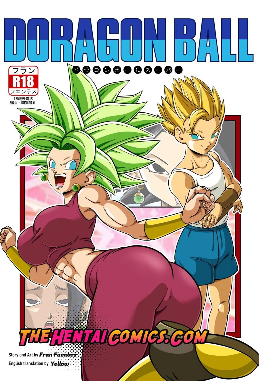 Dragon Ball Hentai: Goku Mete Forte na Buceta da Piranha da Caulifla em HQ Brasileiro