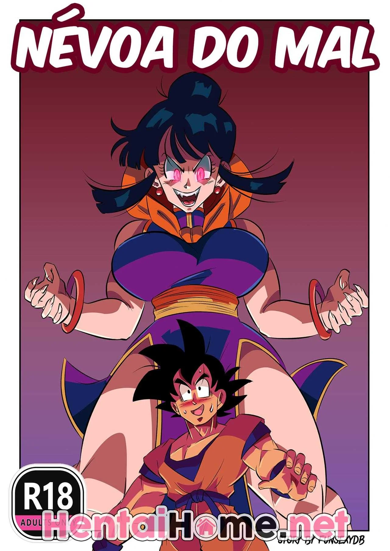Goku Tarado: Comendo a Chi Chi Dominada Pela Névoa do Mal em Hentai HQ Brasileiro