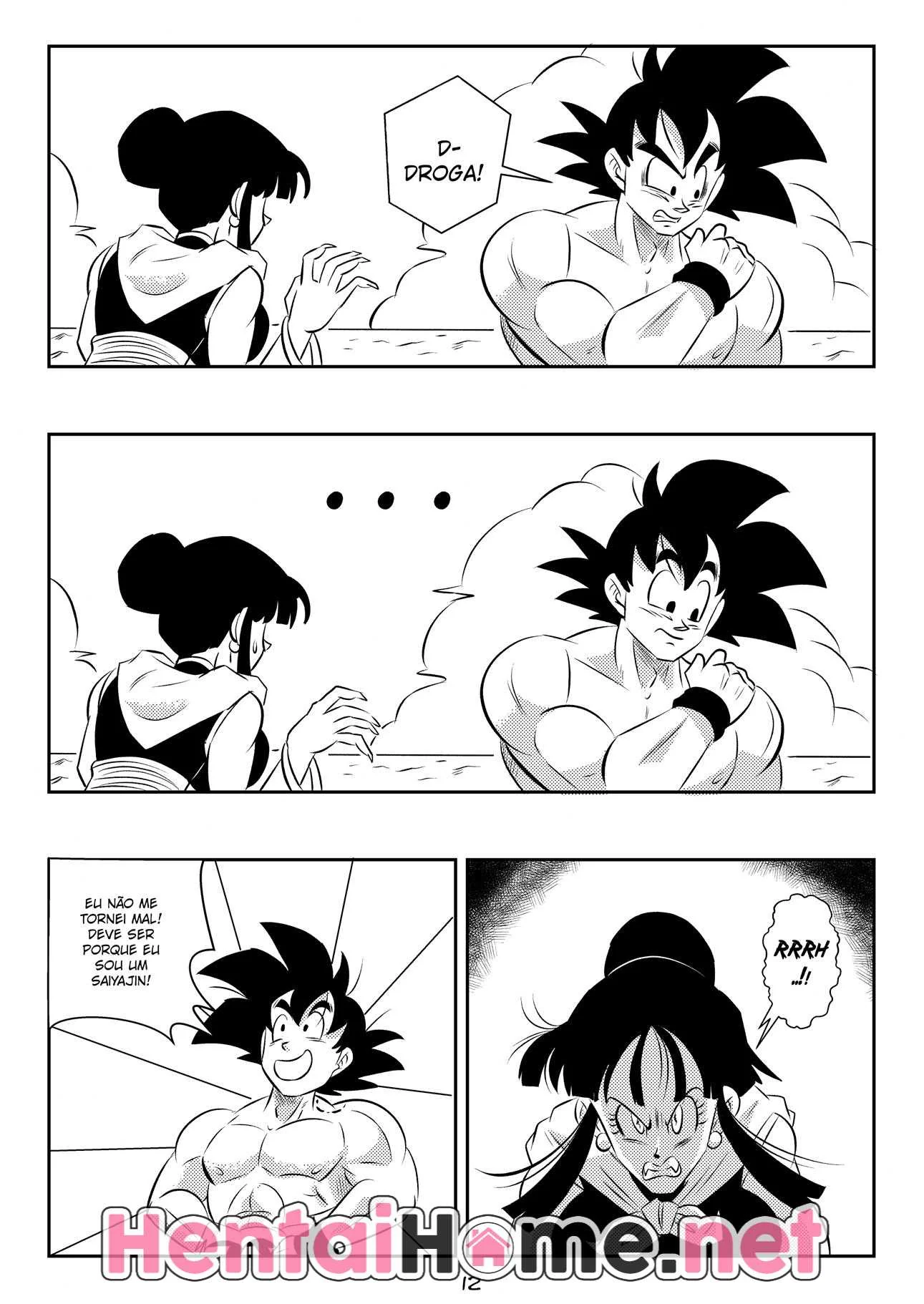 Goku Tarado: Comendo a Chi Chi Dominada Pela Névoa do Mal em Hentai HQ Brasileiro