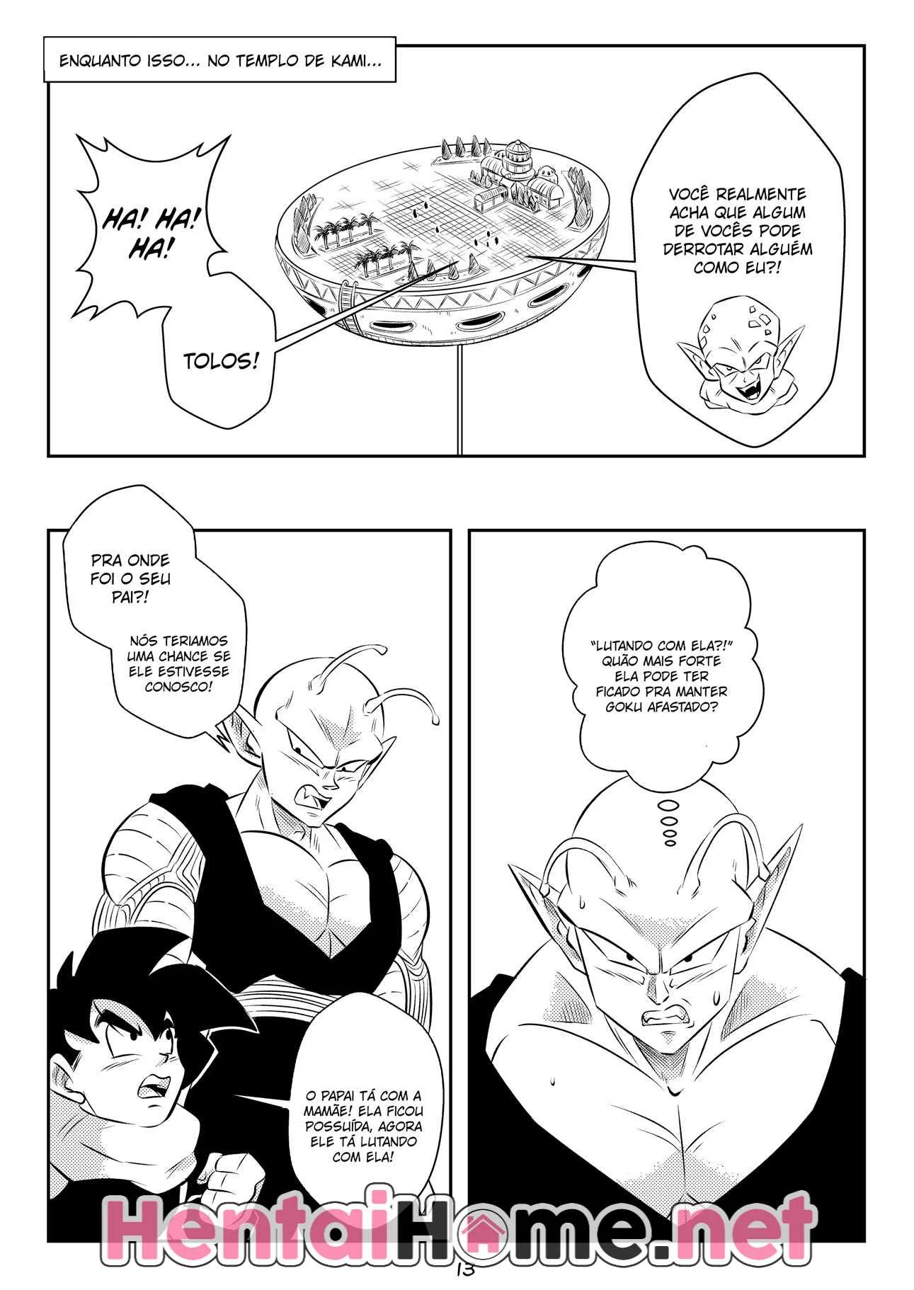 Goku Tarado: Comendo a Chi Chi Dominada Pela Névoa do Mal em Hentai HQ Brasileiro