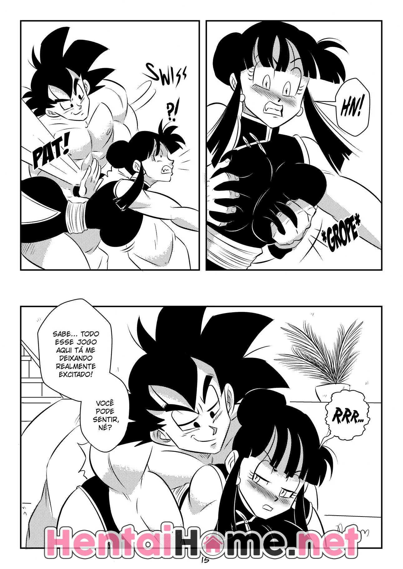 Goku Tarado: Comendo a Chi Chi Dominada Pela Névoa do Mal em Hentai HQ Brasileiro