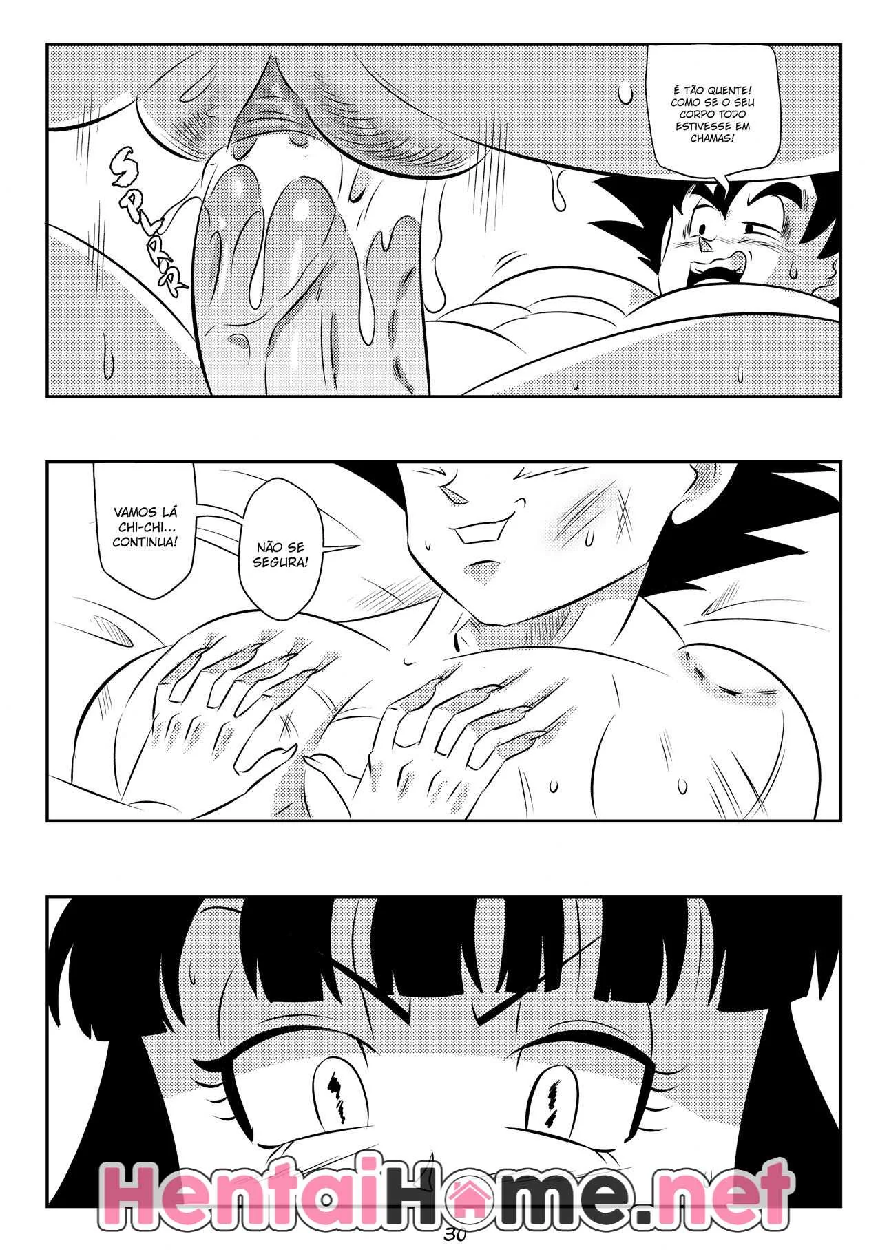 Goku Tarado: Comendo a Chi Chi Dominada Pela Névoa do Mal em Hentai HQ Brasileiro